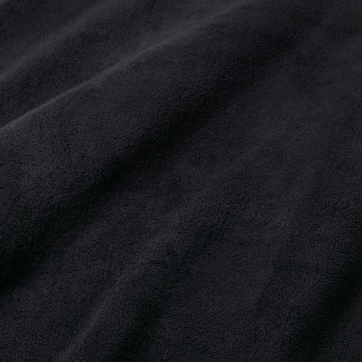 Fabric Closeup of Sferra Cielo Bath Towels in Black