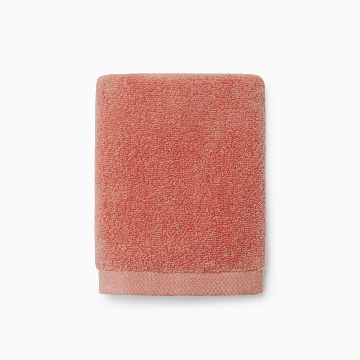 Coral Wash Cloth from Sferra Cielo Bath Collection