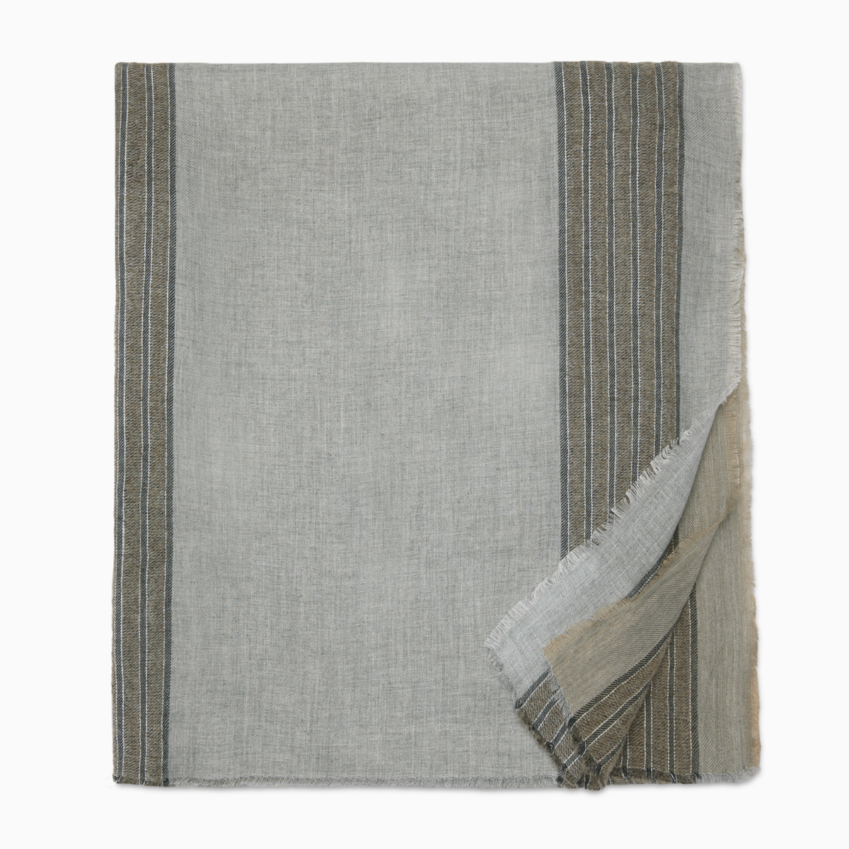 Folded Sferra Corvara Scarf in Color Grey