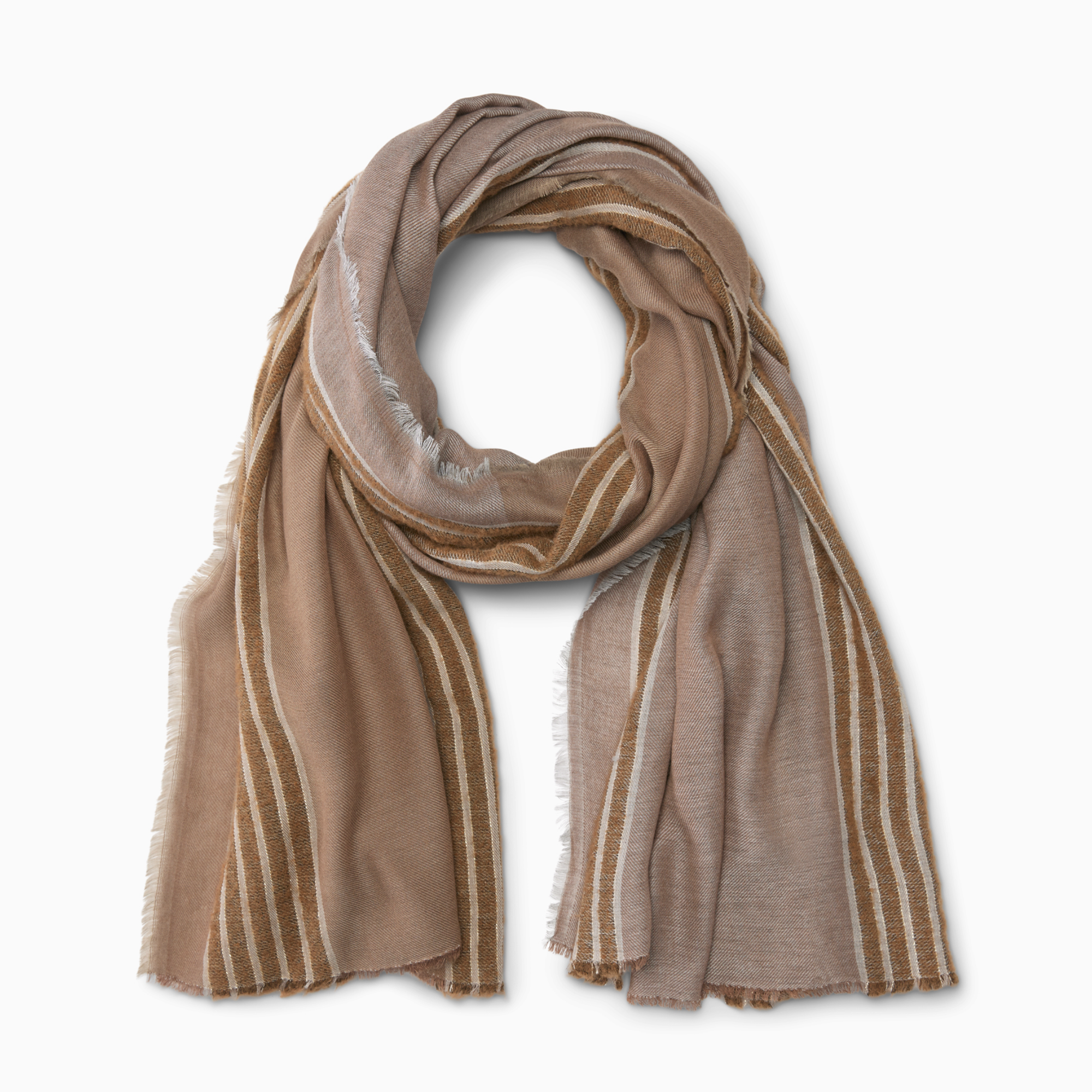 Silo of Sferra Corvara Scarf in Color Taupe