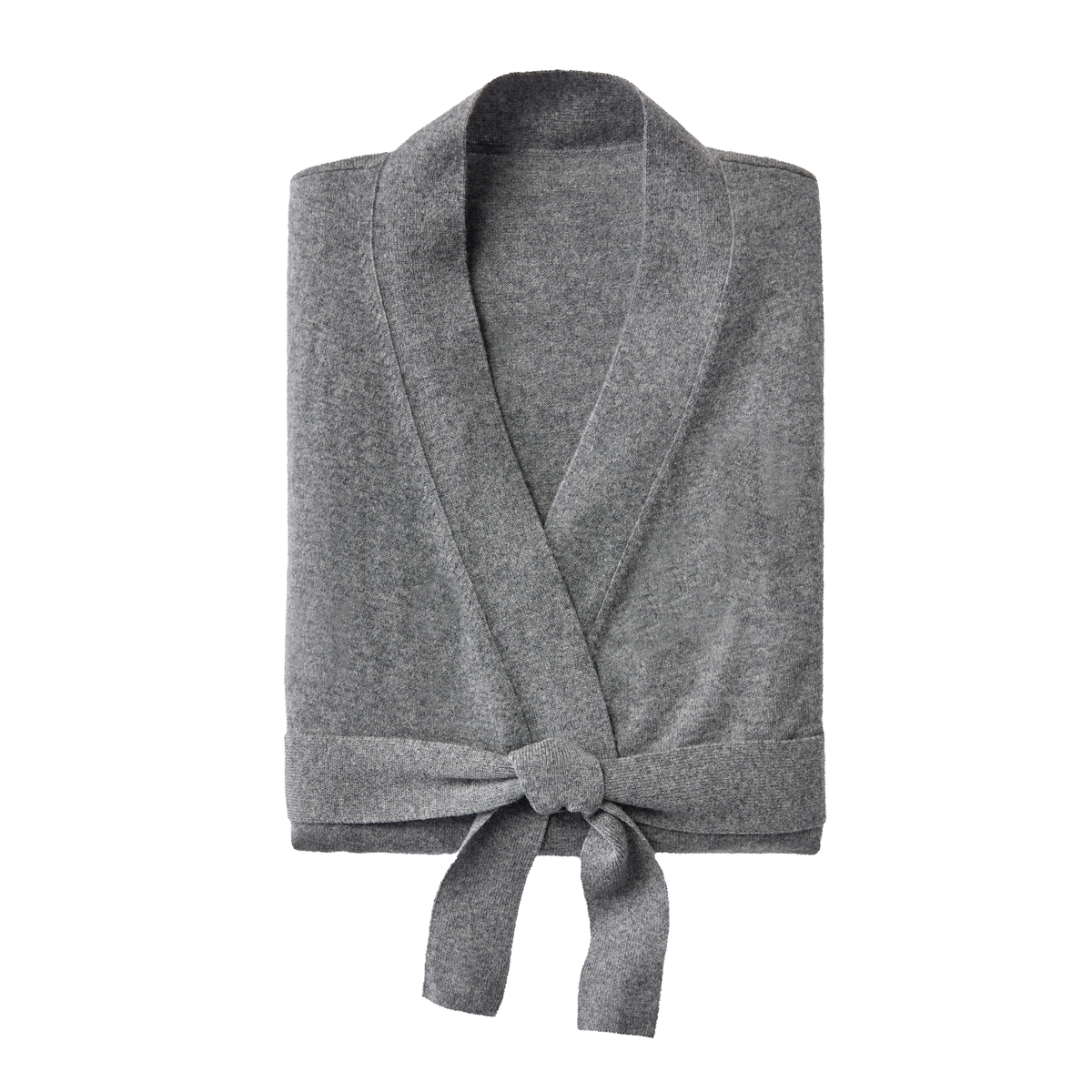 Folded View of Sferra Donna Cashmere Robe in Grey Color