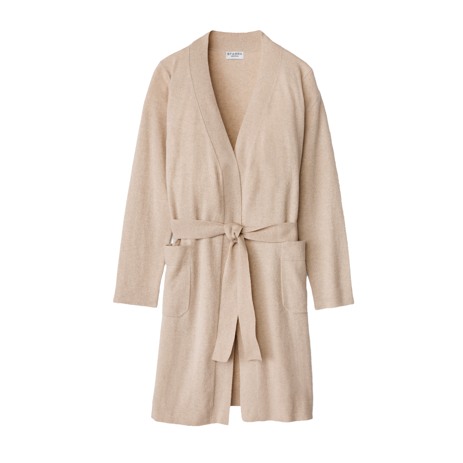 Sferra Donna Cashmere Robe in Tan Color