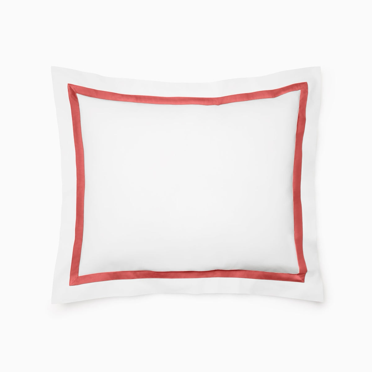 Sham Silo of Sferra Estate Bedding in White and Persimmon color