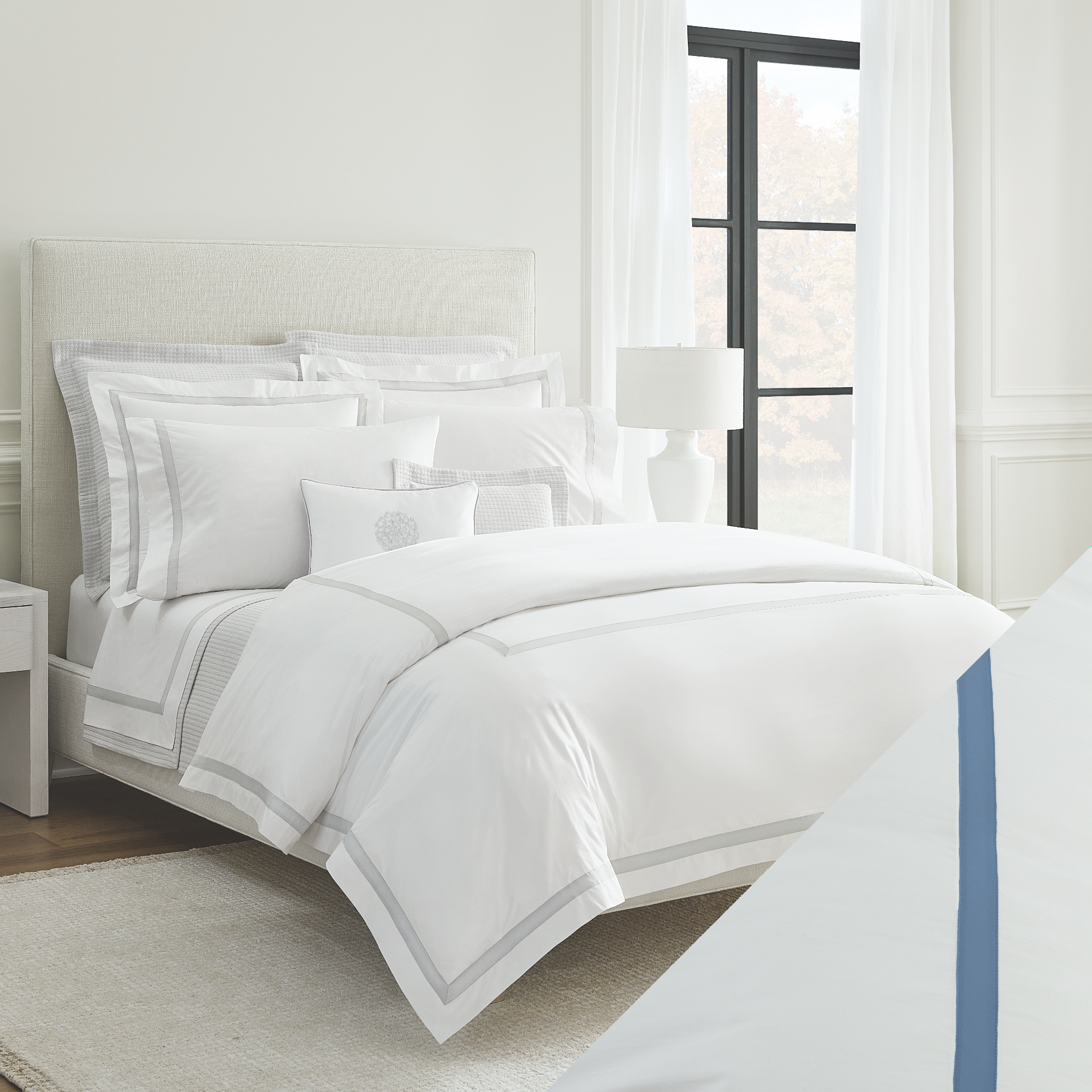 Sferra Classico Pure Linen Bedding, 5 Star Bedding