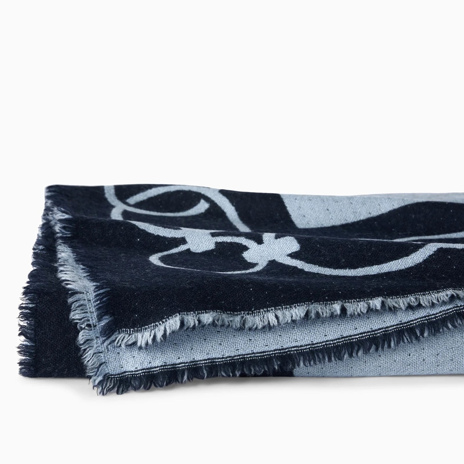 Silo of Sferra Eterna Throw Blanket in Navy Color