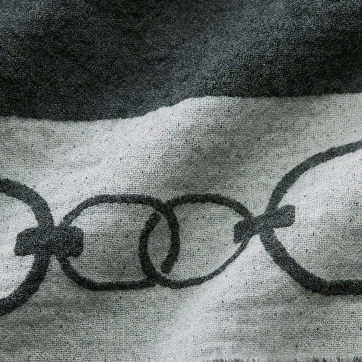 Swatch Sample of Sferra Eterna Throw Blanket in Grey Color