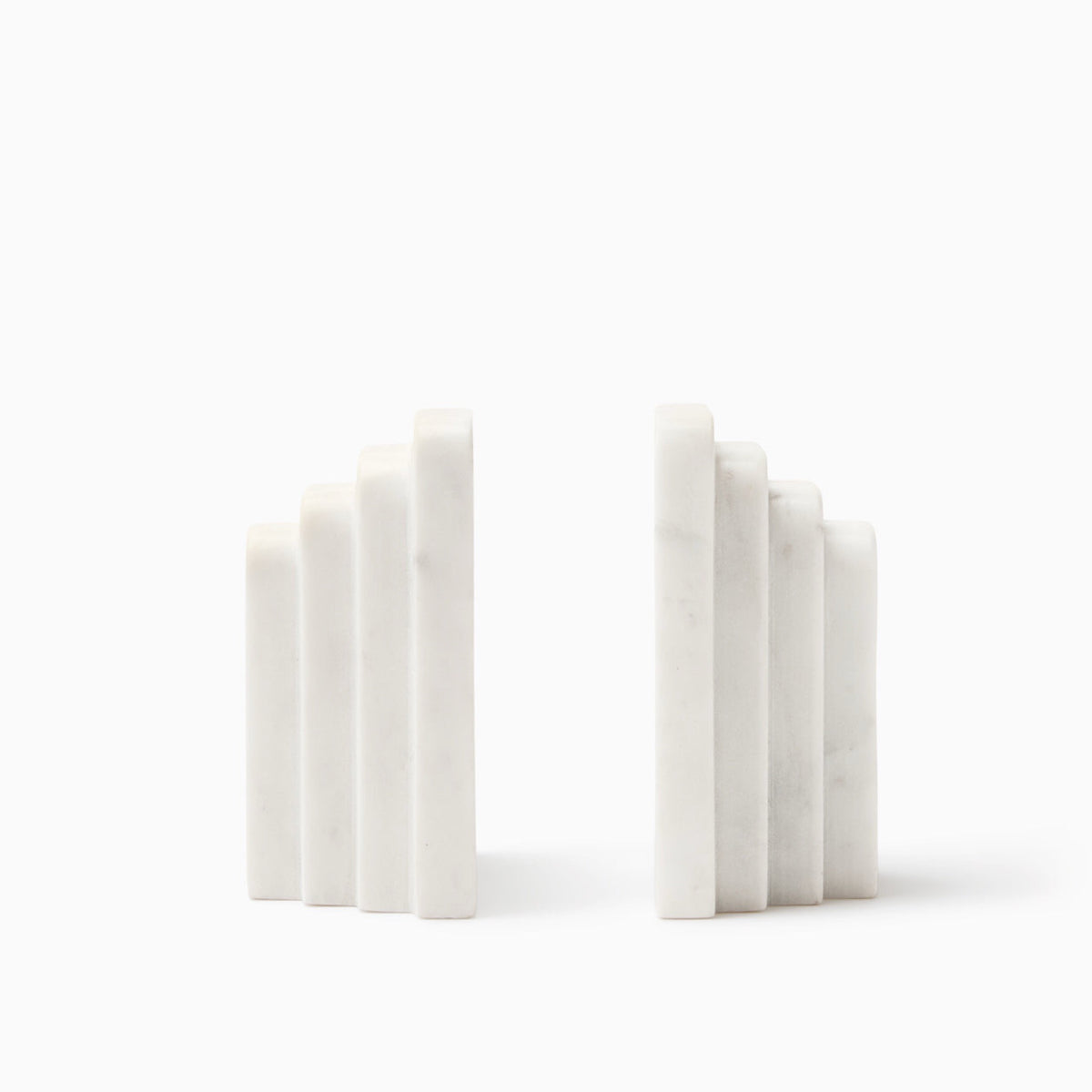 Sferra Fermalibri Marble Bookends in white