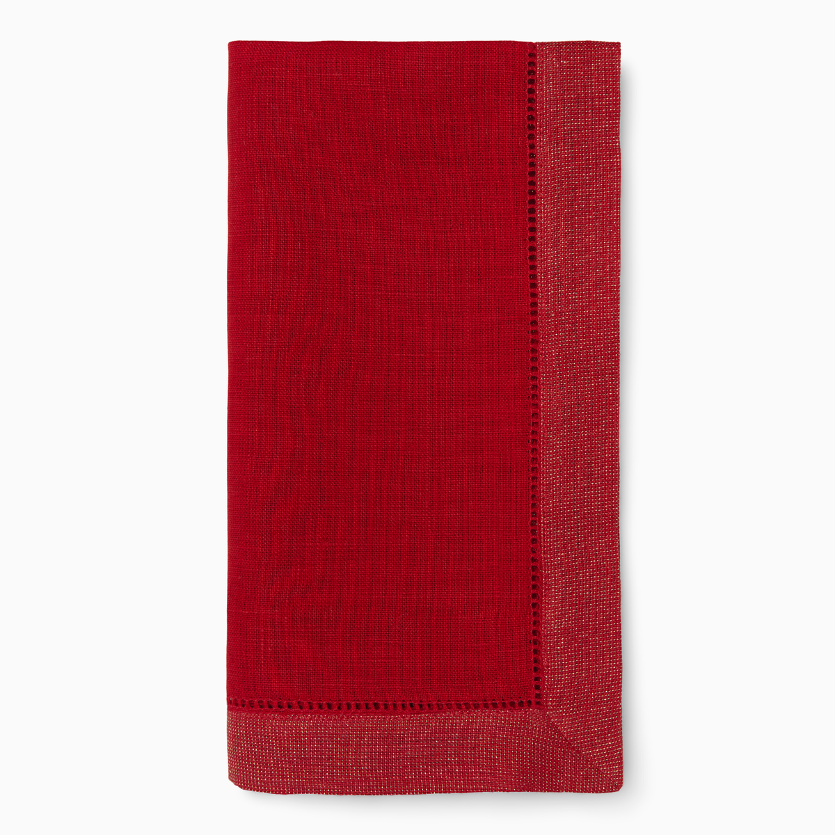 Silo of Sferra Filetto Dinner Napkins Red Gold