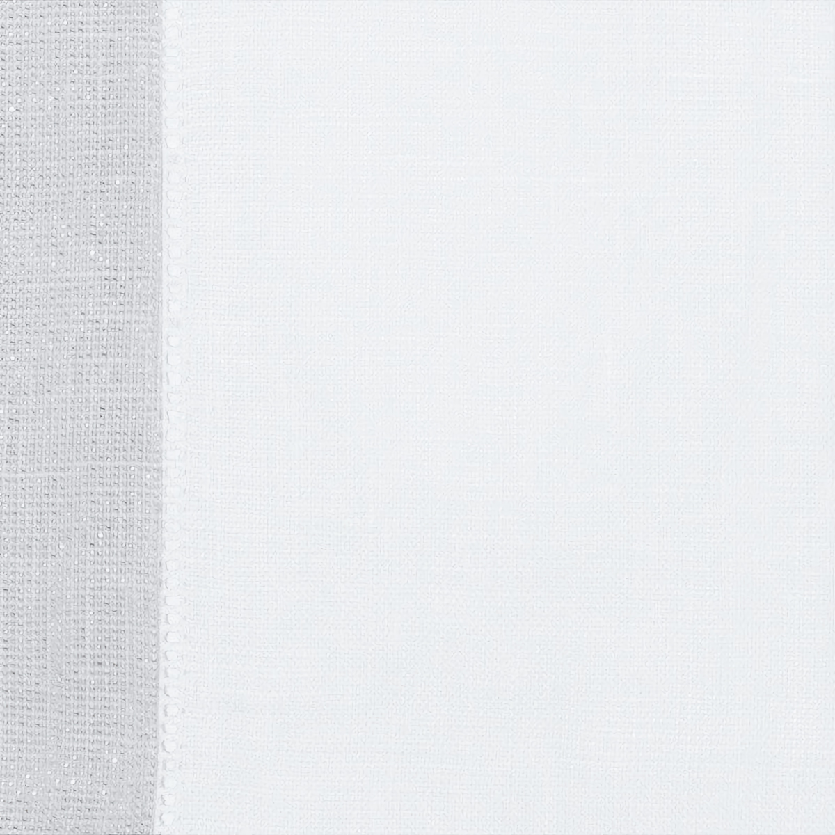 White Silver Fabric of Sferra Filetto Table Linens