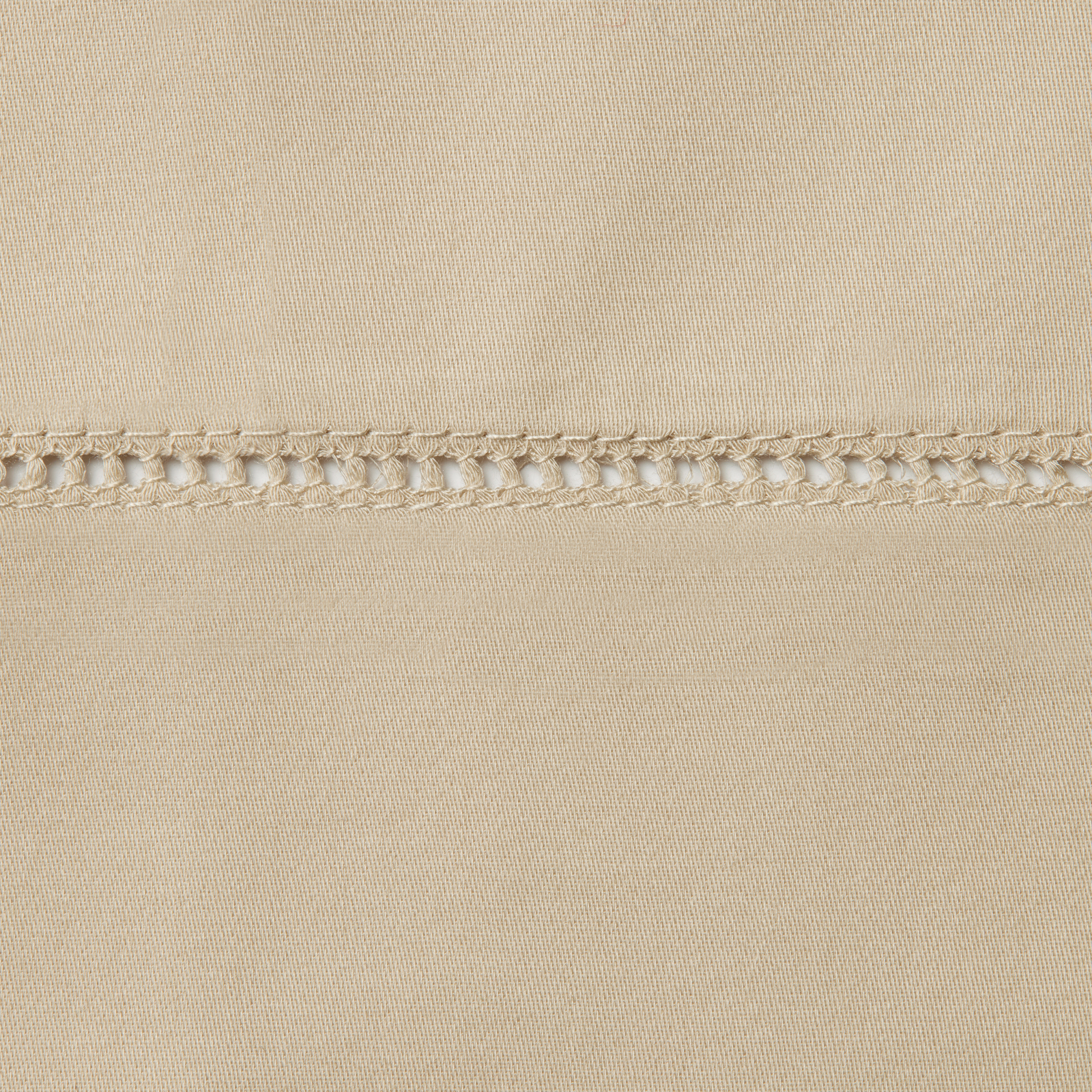 Full Lifestyle Image of Sferra Fiona Bedding with Swatch of Sand