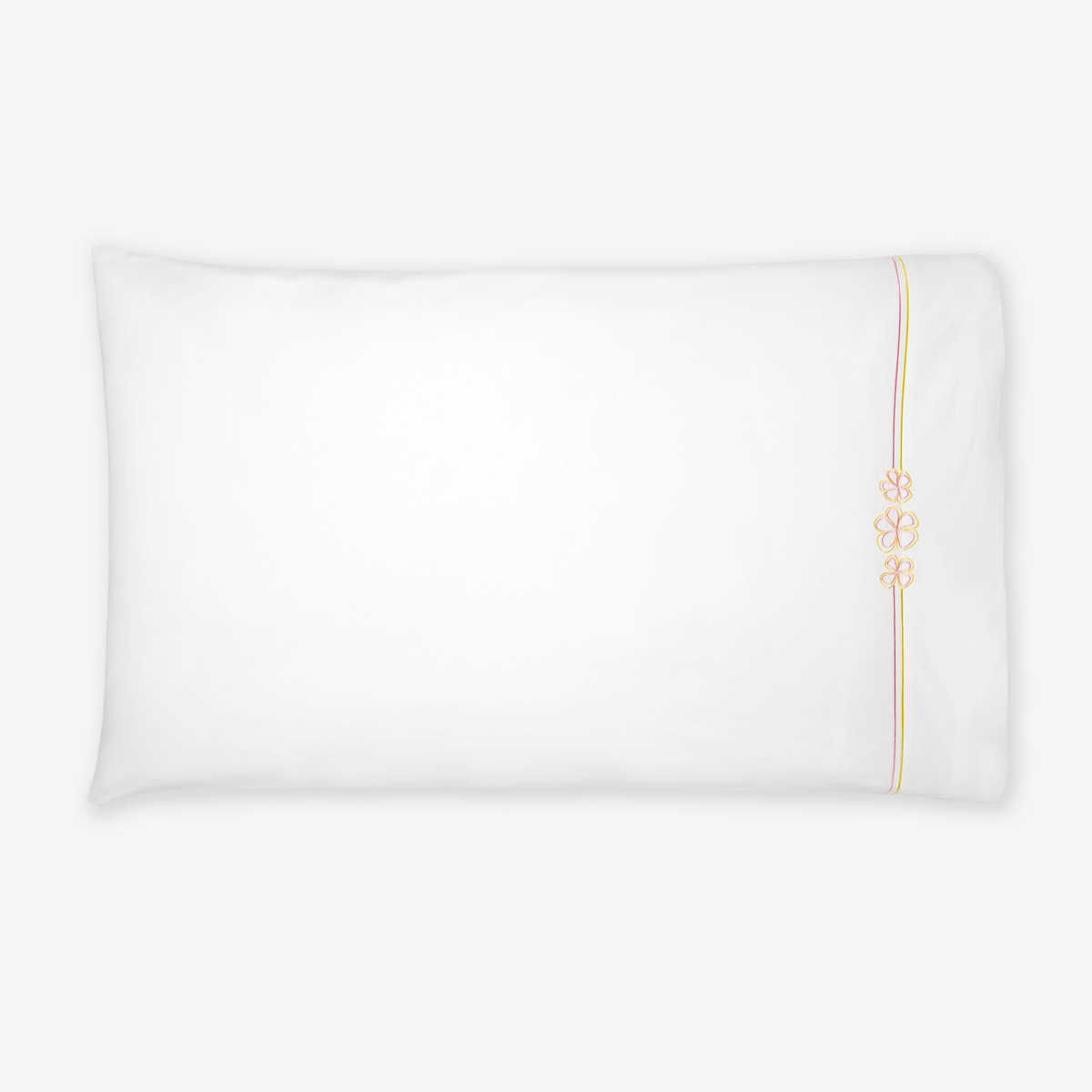 Silo of Pillowcase Sferra Fiorina Bedding in White/Carnation Color