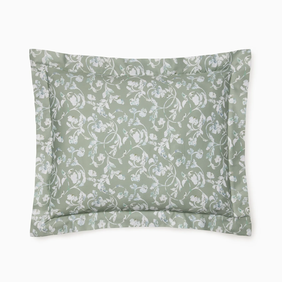 Sham Silo of Sferra Fronda Bedding in Sage