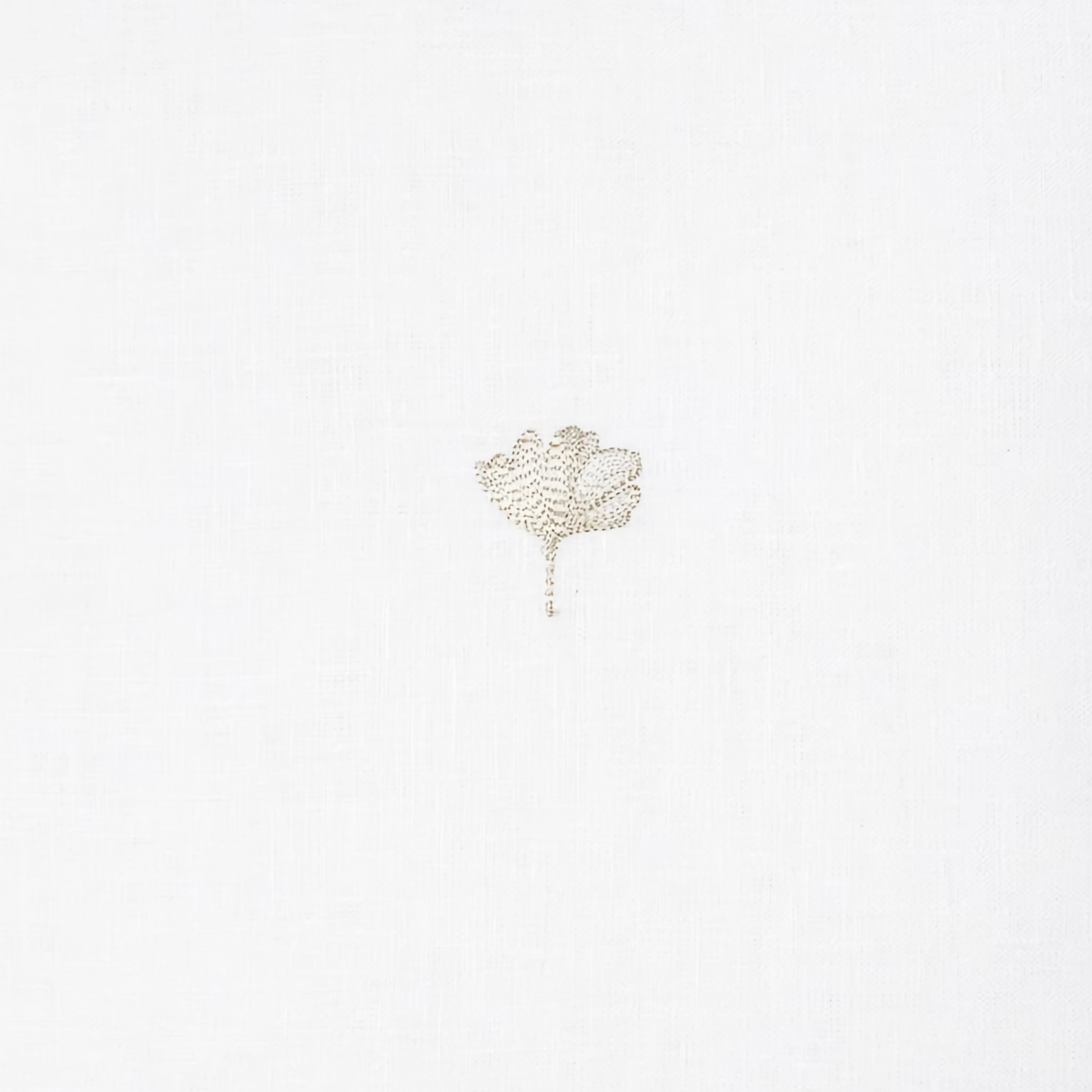 Sferra Ginkgo Decorative Pillow in White and Ash Color