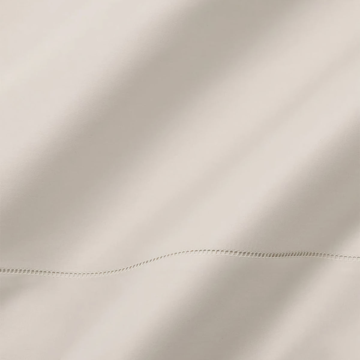 Classic Hemstitch of Sferra Giotto Bedding in Color Bone