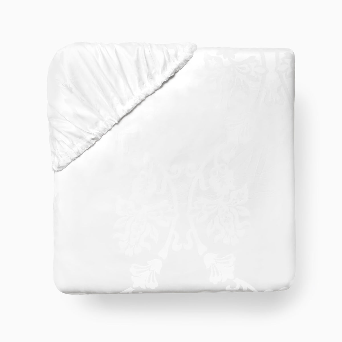 Fitted Sheet of White Sferra Giza 45 Lido Bedding