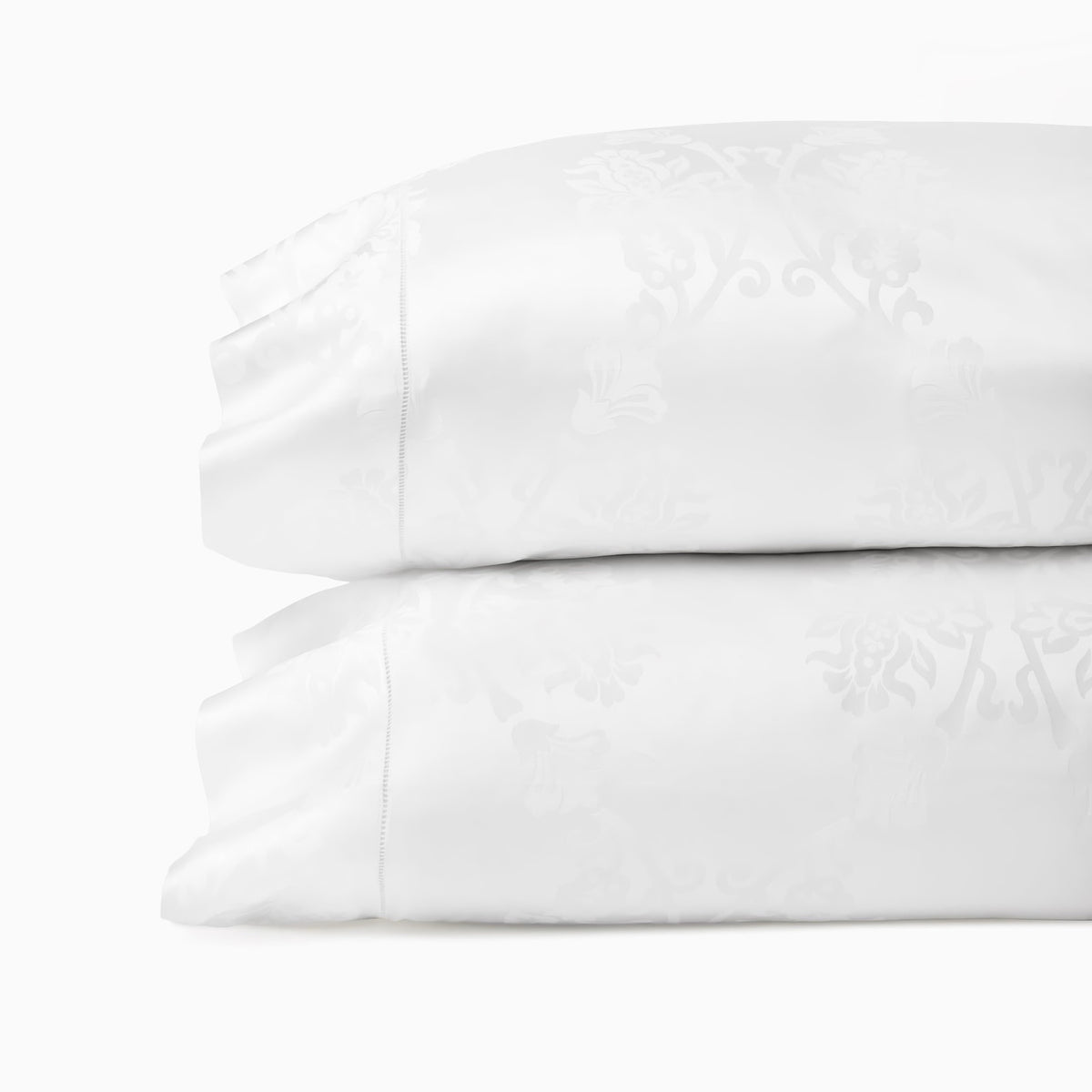 Pillowcases of White Sferra Giza 45 Lido Bedding
