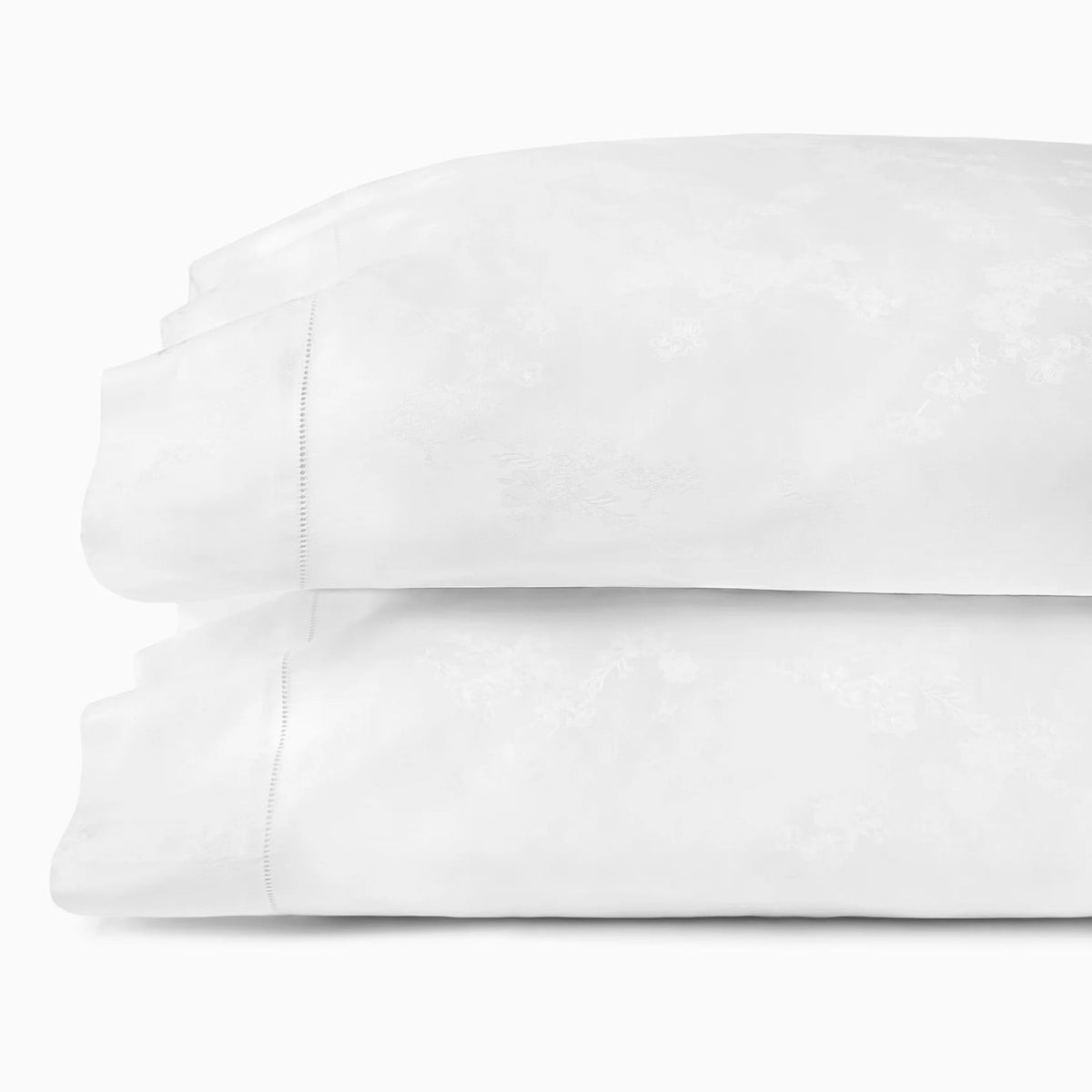 Pair of Pillowcase of Sferra Giza 45 Natura Bedding in White Color