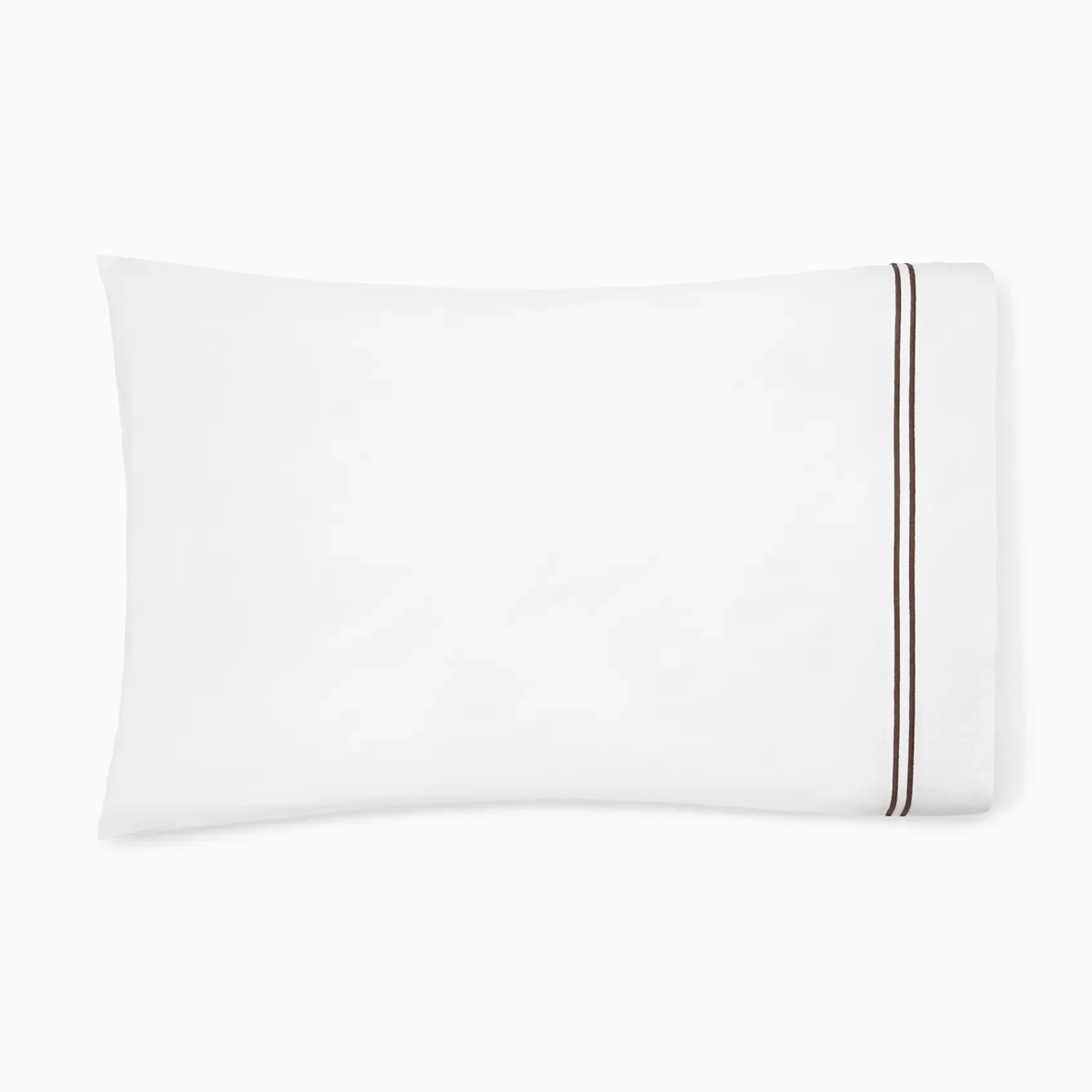 Pillowcase of Sferra Grande Hotel Bedding in White and Mocha