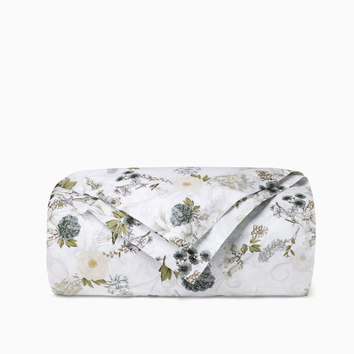 Folded Sferra Incanto Duvet Cover in Slate color