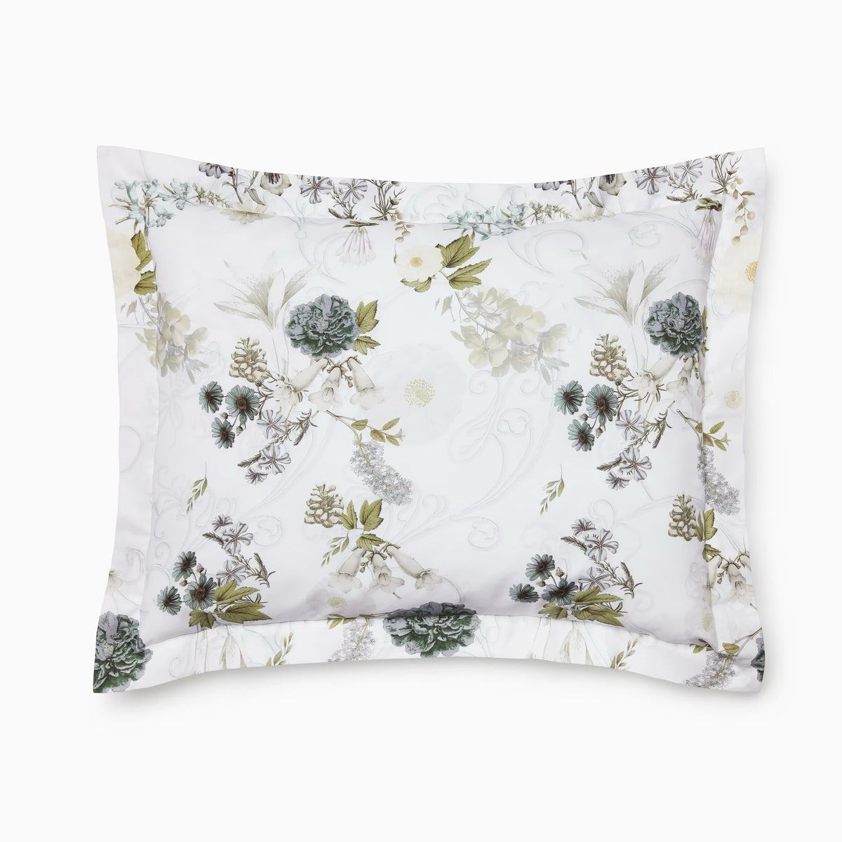 Sham Silo of Sferra Incanto Bedding in Slate color