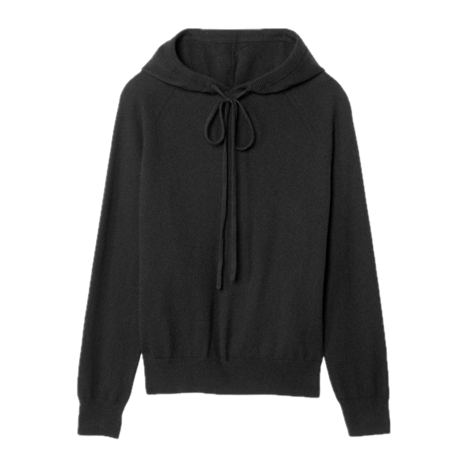 Black Sferra Intimita Hoodie against White Background