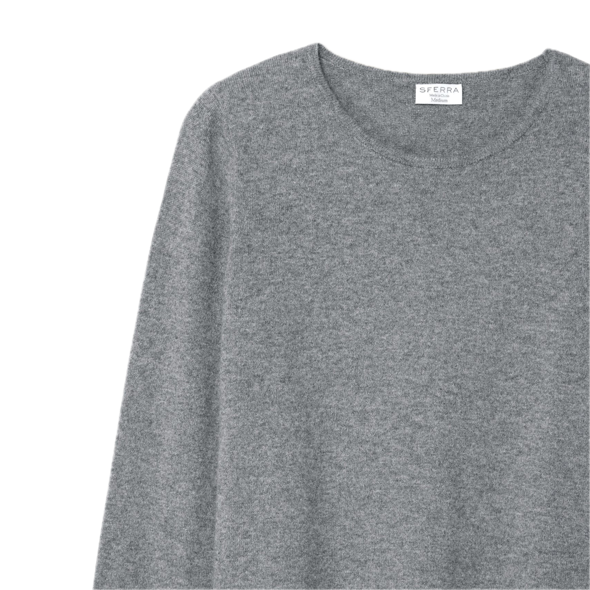 Closeup of Grey Sferra Intimita Long Sleeve Top