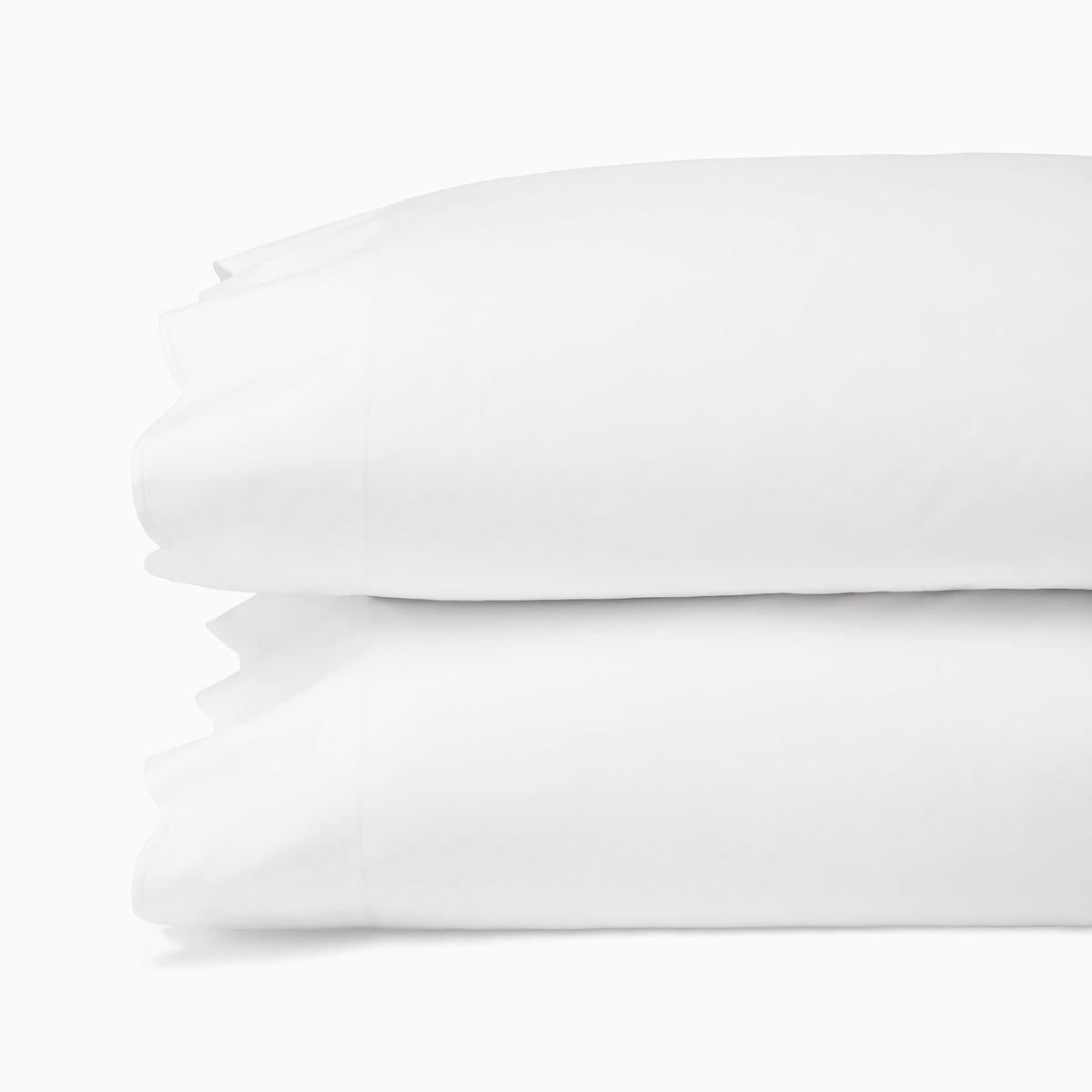 Pair of Pillowcases of Sferra Limana Bedding in White/White Color