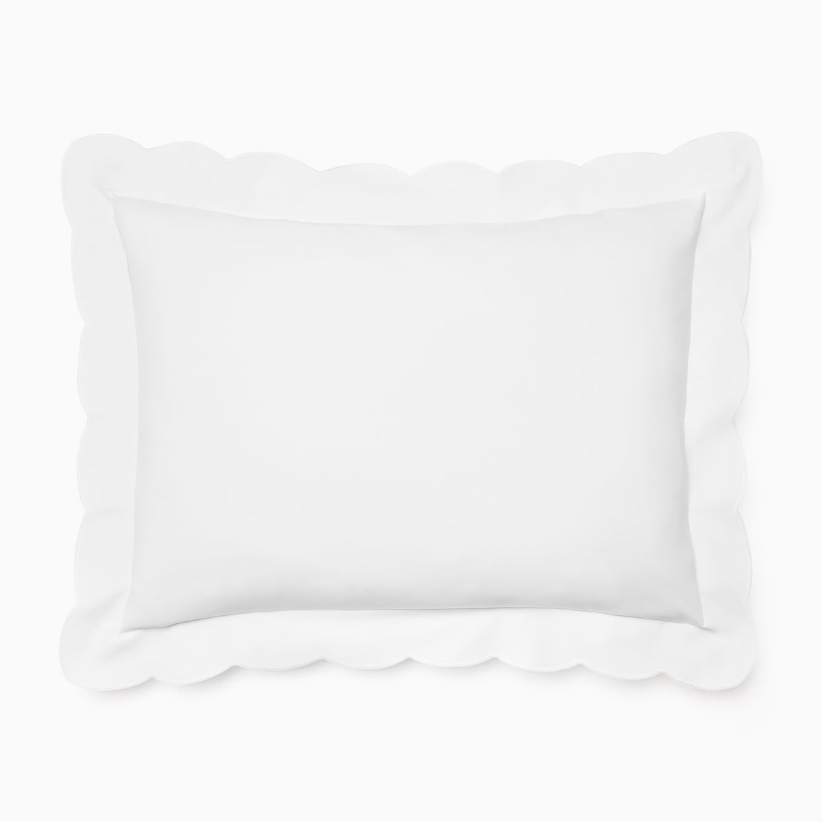 Sham Silo of Sferra Limana Bedding in White/White Color