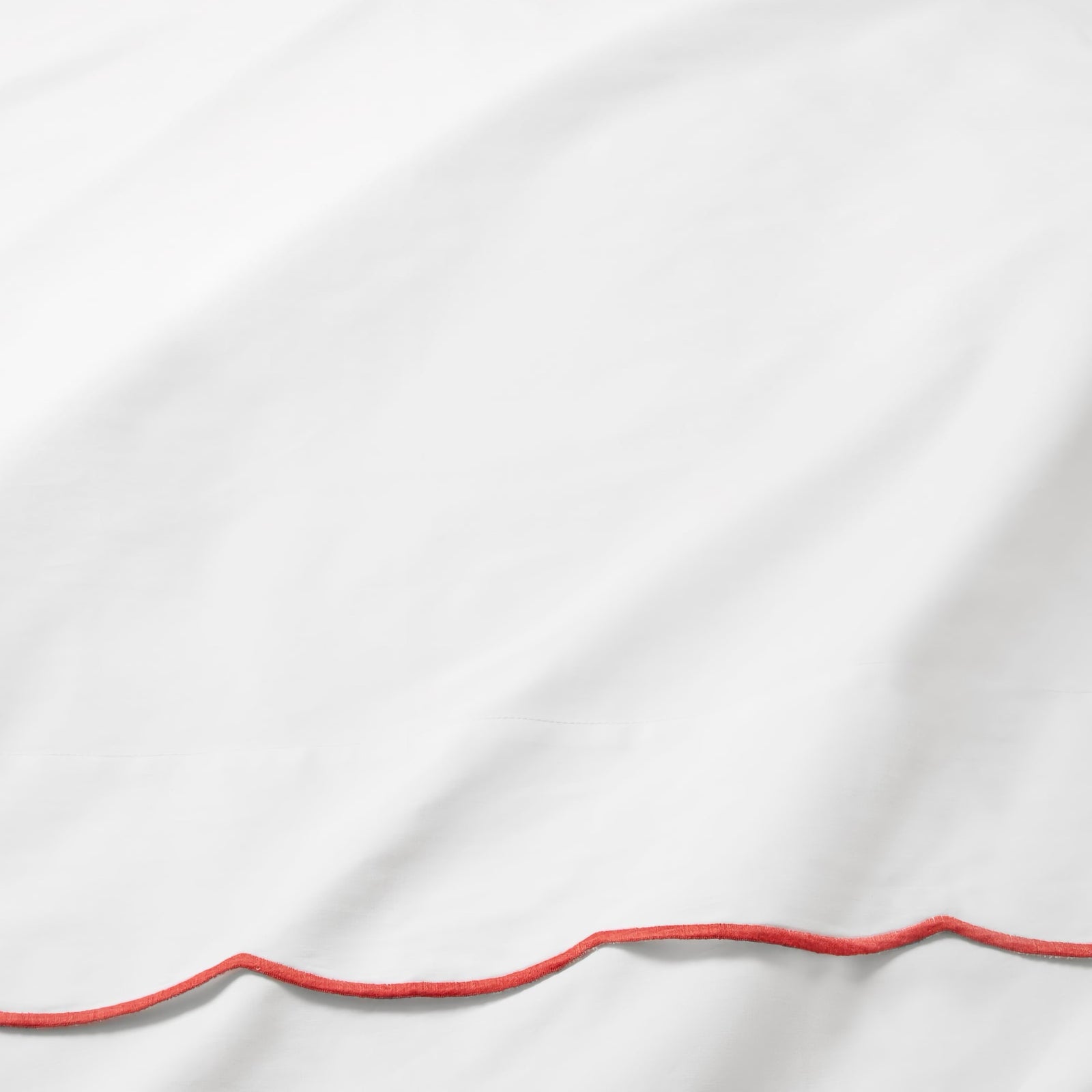 Sferra Limana Bedding with White/Persimmon Swatch