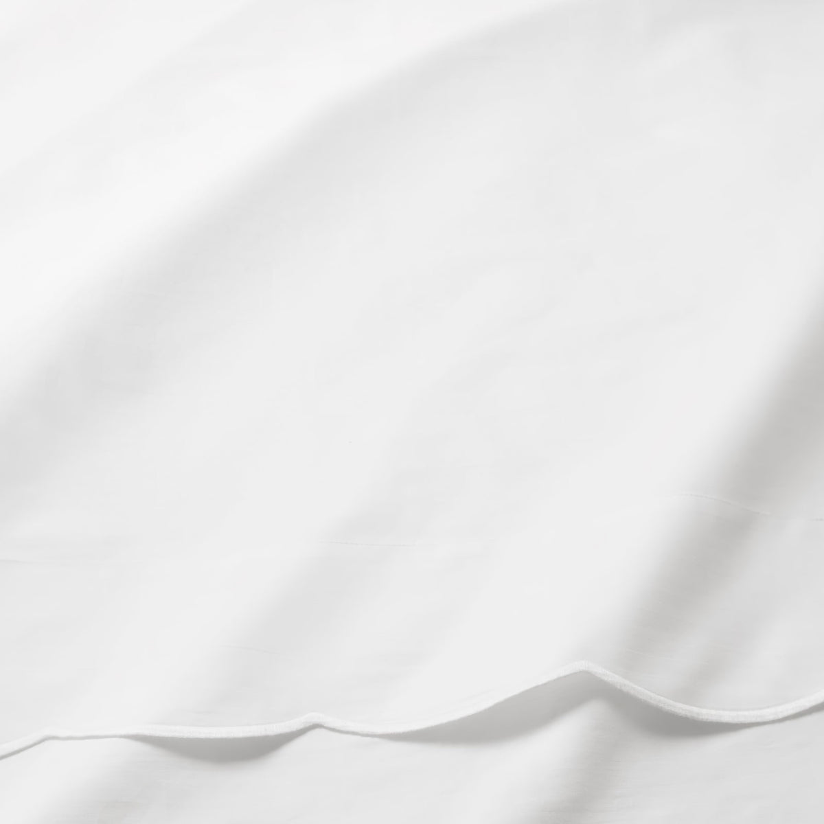 Swatch of Sferra Limana Bedding in White/White Color