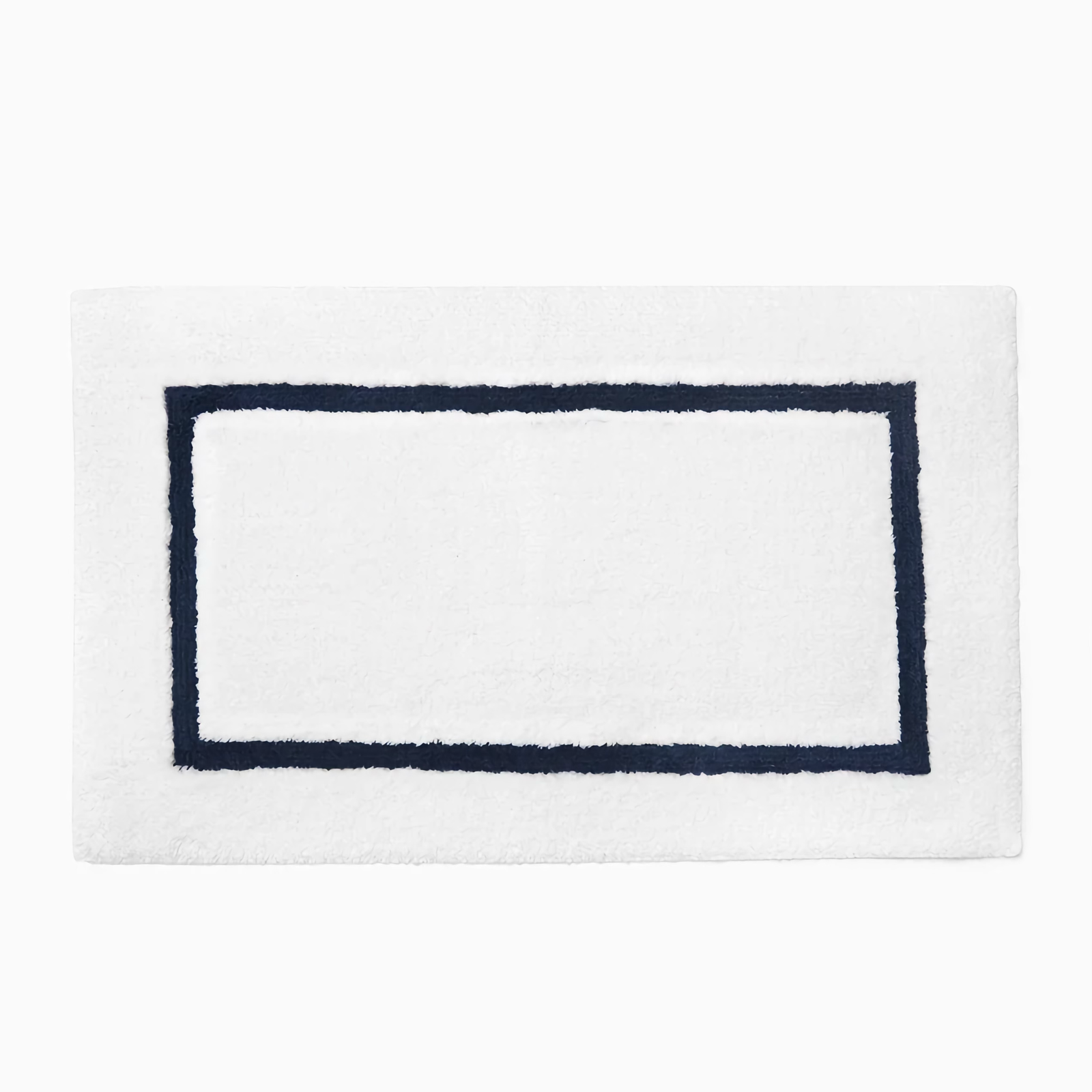 Sferra Lindo Bath Rugs in White/Navy