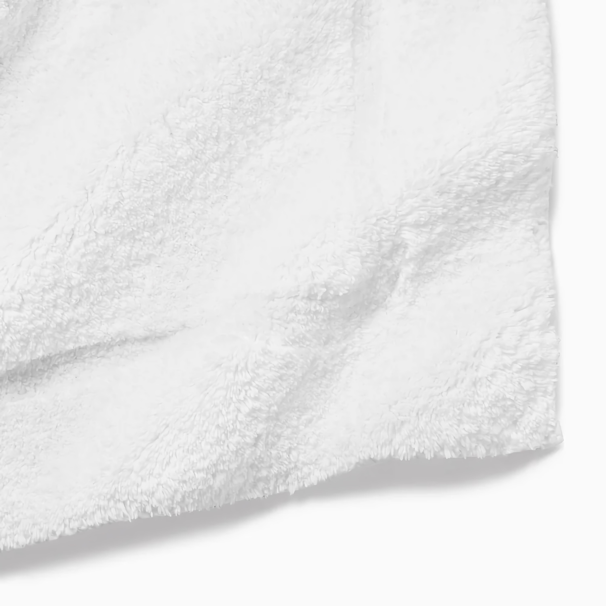 Fabric Closeup of Sferra Lindo Bath Rugs in White/White