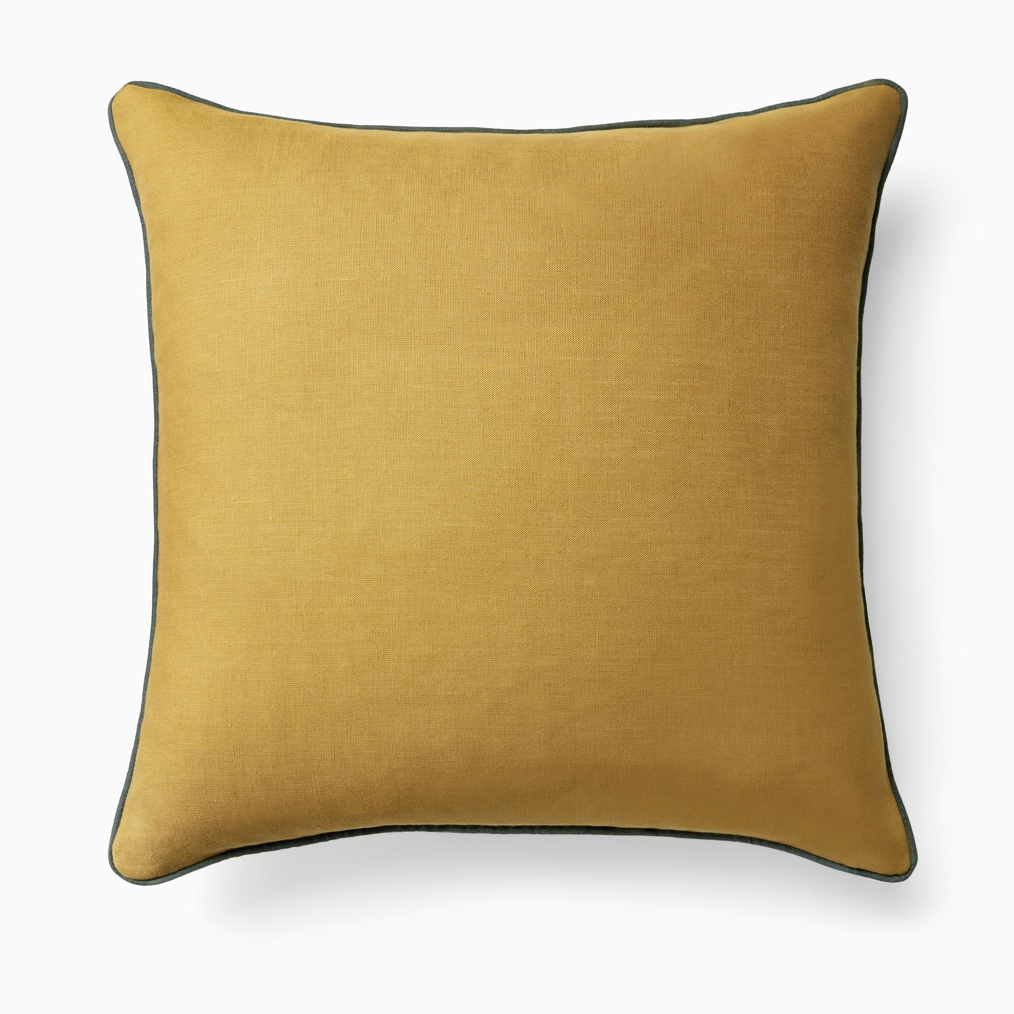 Clear Image of Sferra Manarola Decorative Pillow in Curry/Indigo Front