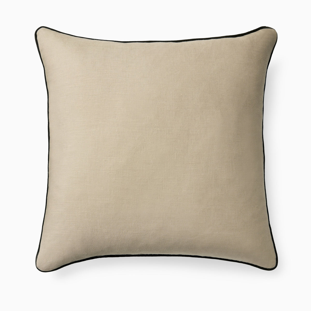Clear Image of Sferra Manarola Decorative Pillow in Natural/Black Front