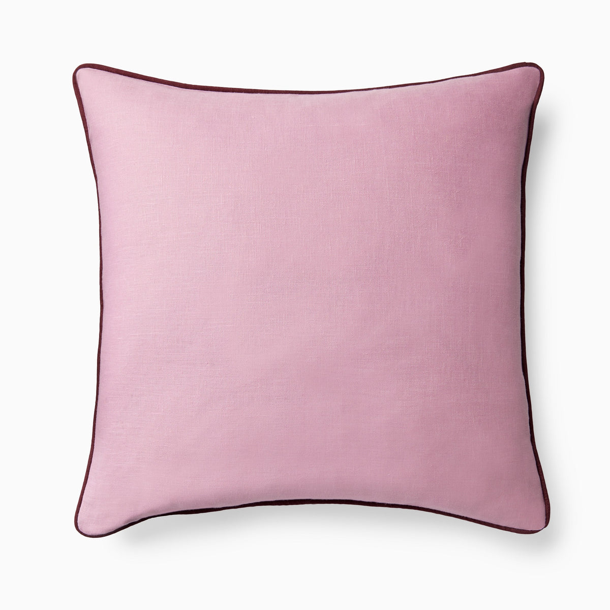 Clear Image of Sferra Manarola Decorative Pillow in Pink/Merlot Front