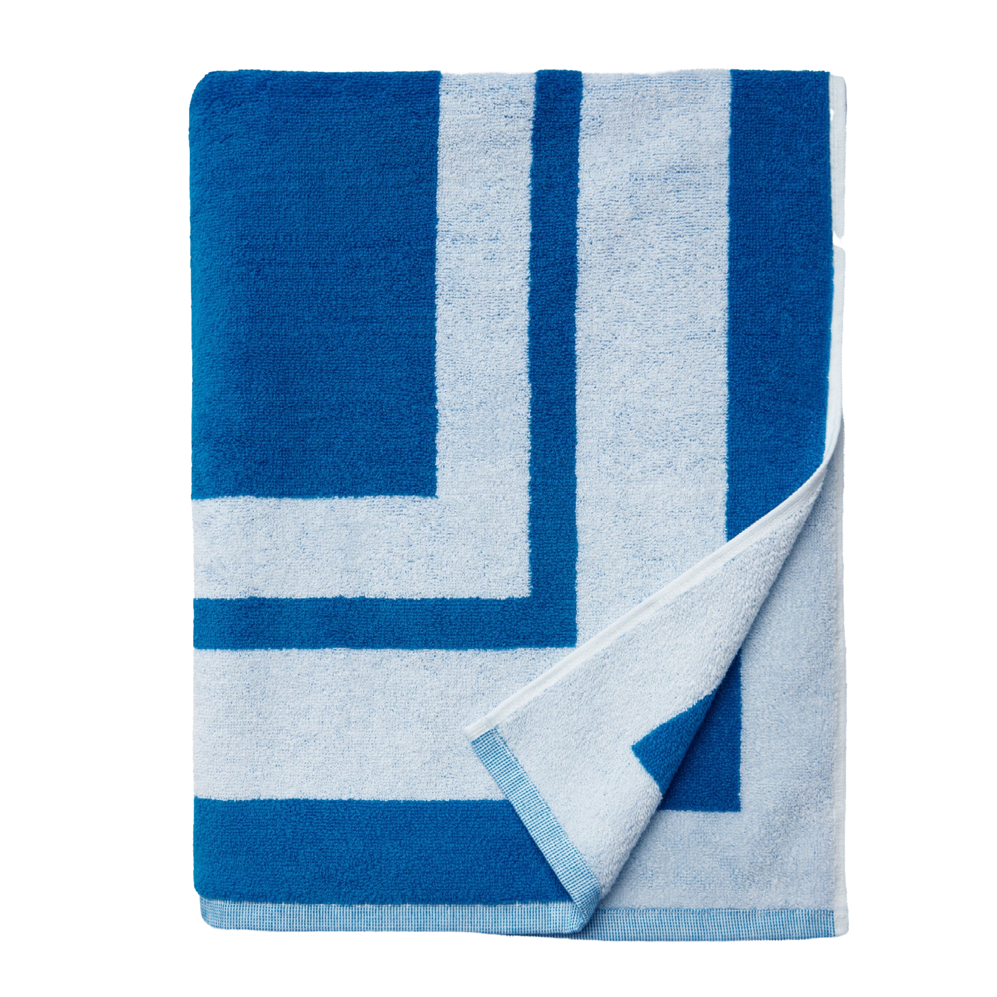 Folded Silo of Sferra Mareta Beach Towels Ocean Color