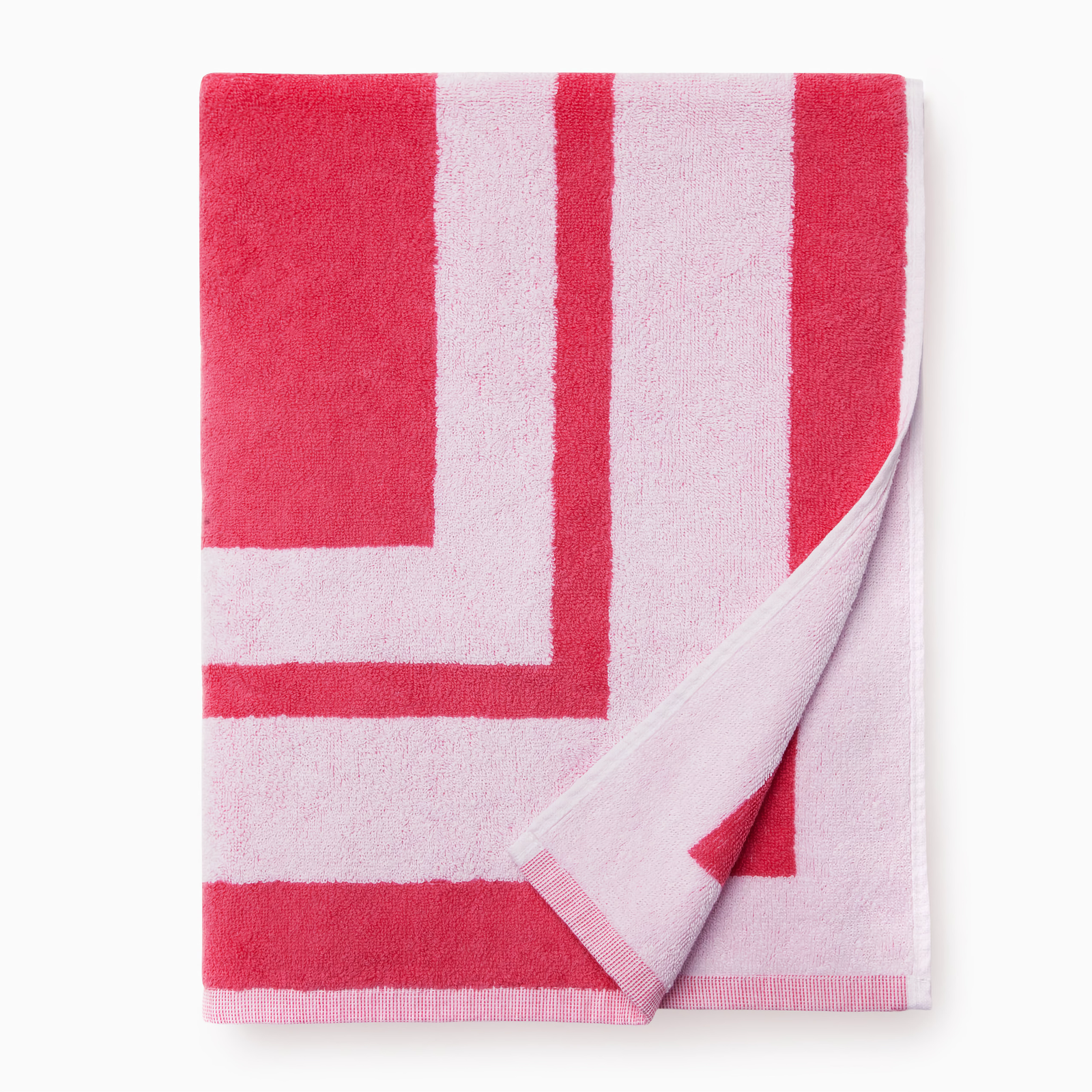 Folded Sferra Mareta Beach Towels in Pink