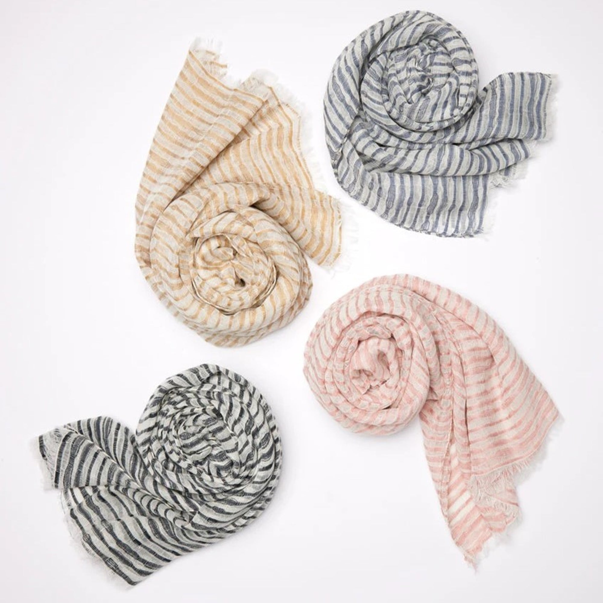 Rolled Sferra Marina Scarf in All Colors