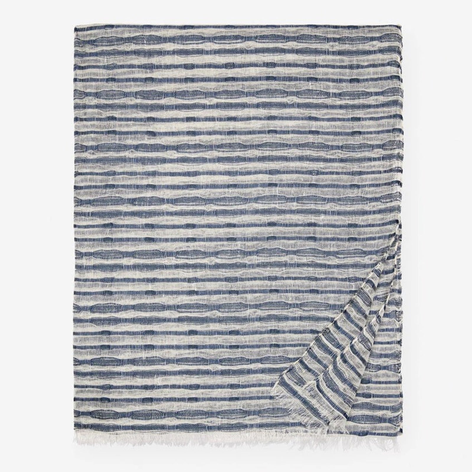 Silo Image of Sferra Marina Scarf in Navy Color