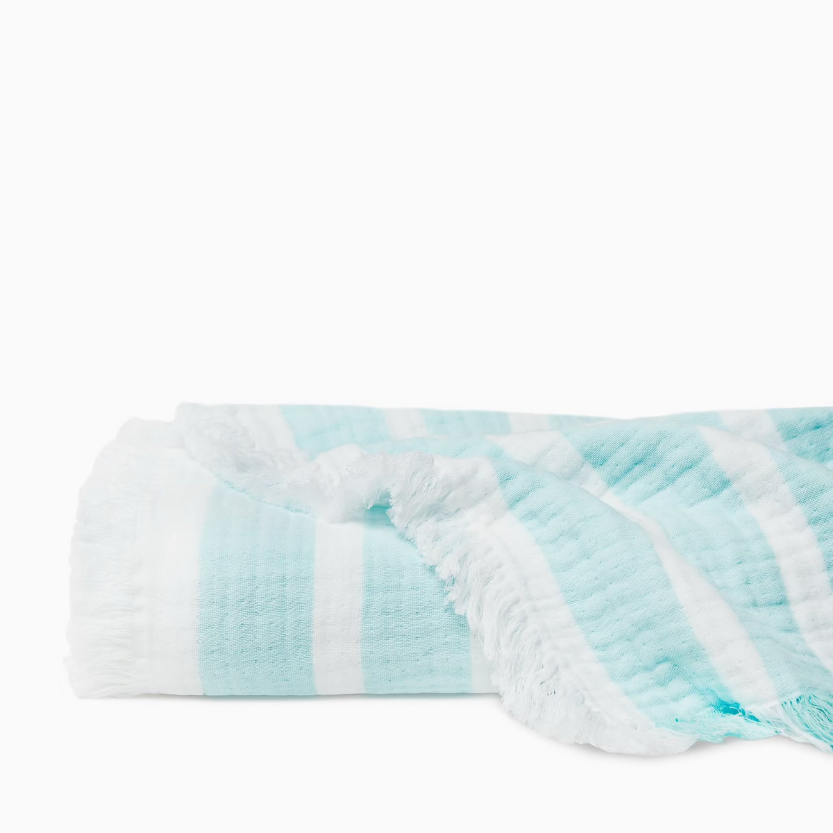 Detail View of Sferra Merlata Beach Towel in Clearwater color