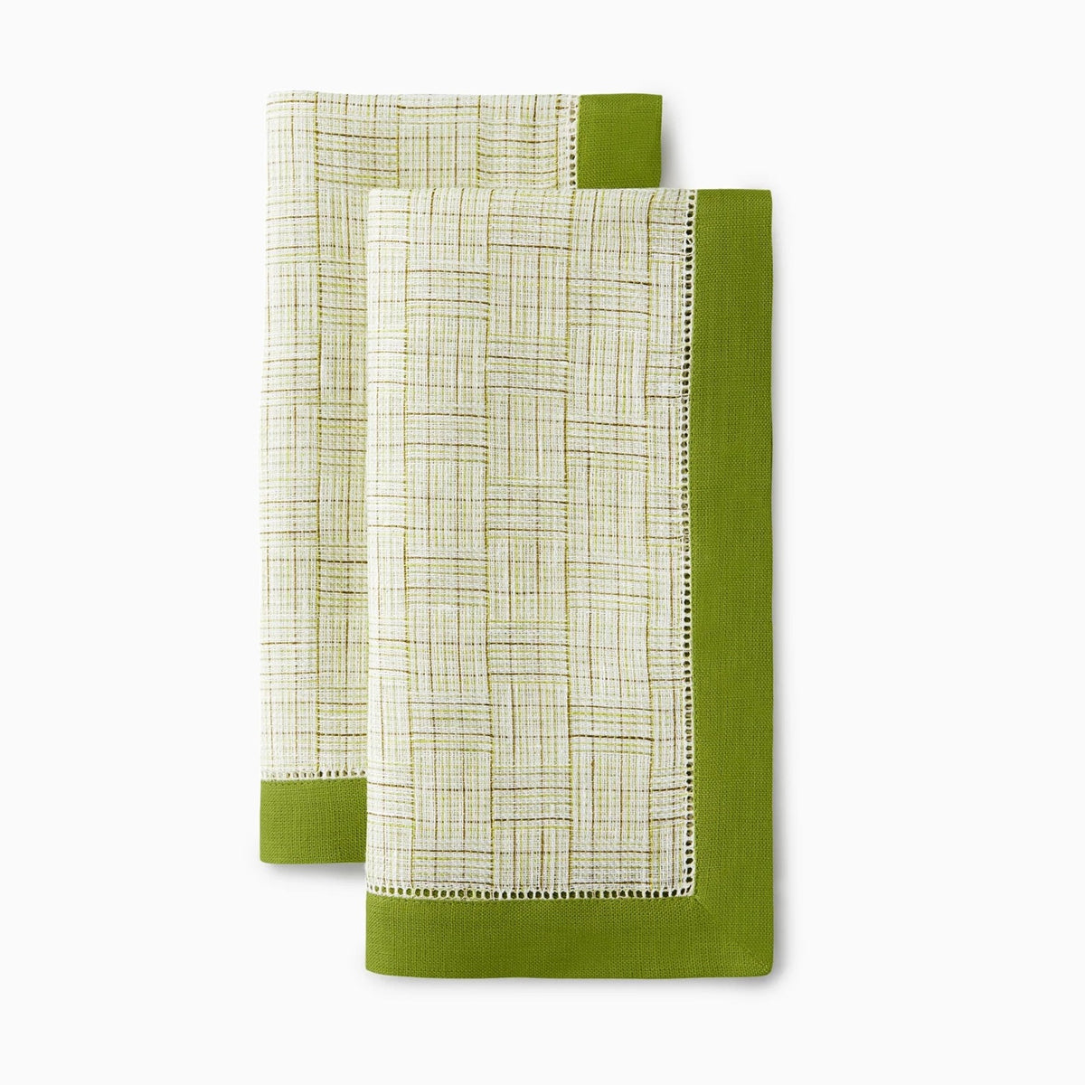 Dinner Napkins of Sferra Mikelina Table Linens in Color Fern
