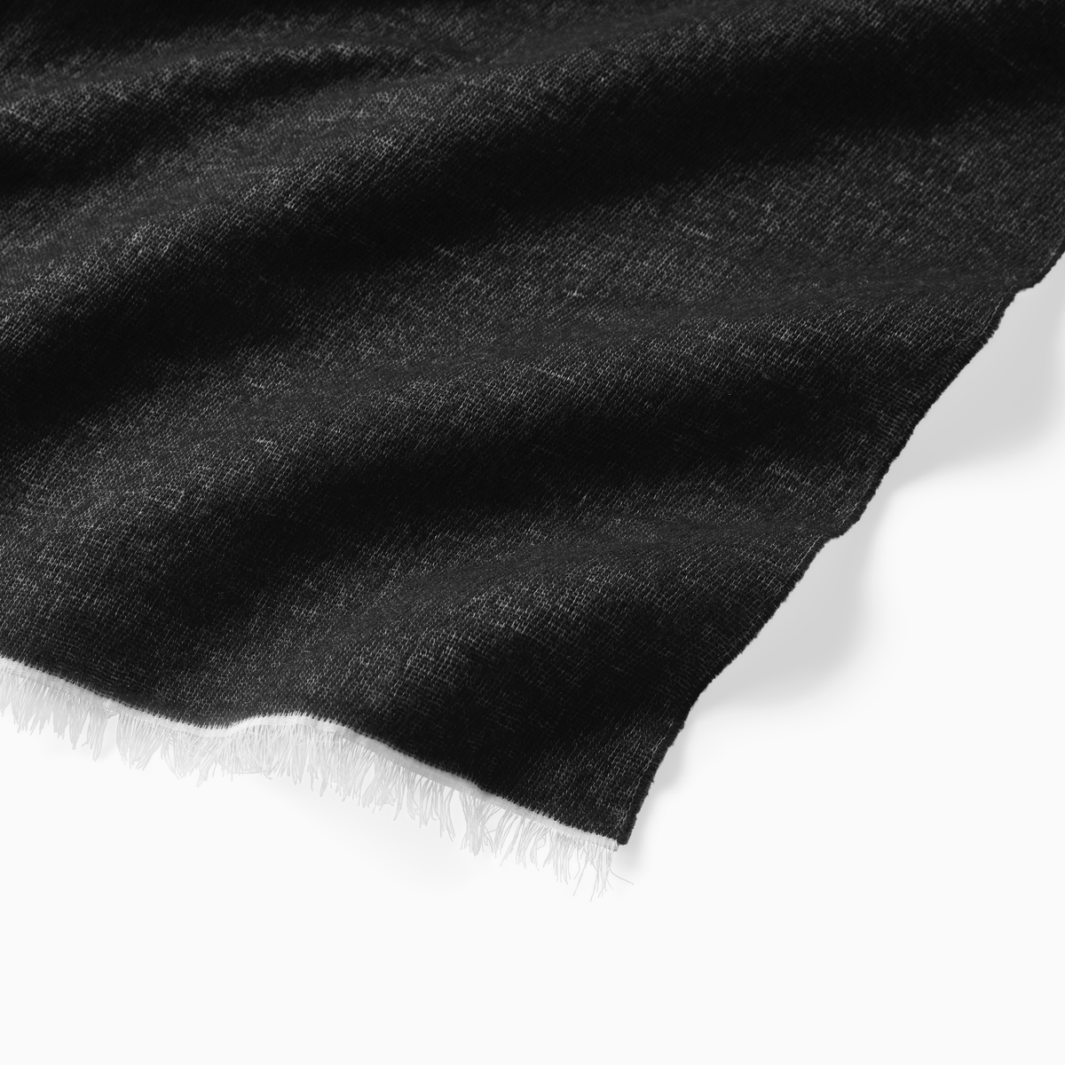 Detail View of Sferra Monterosa Throws in Black Color
