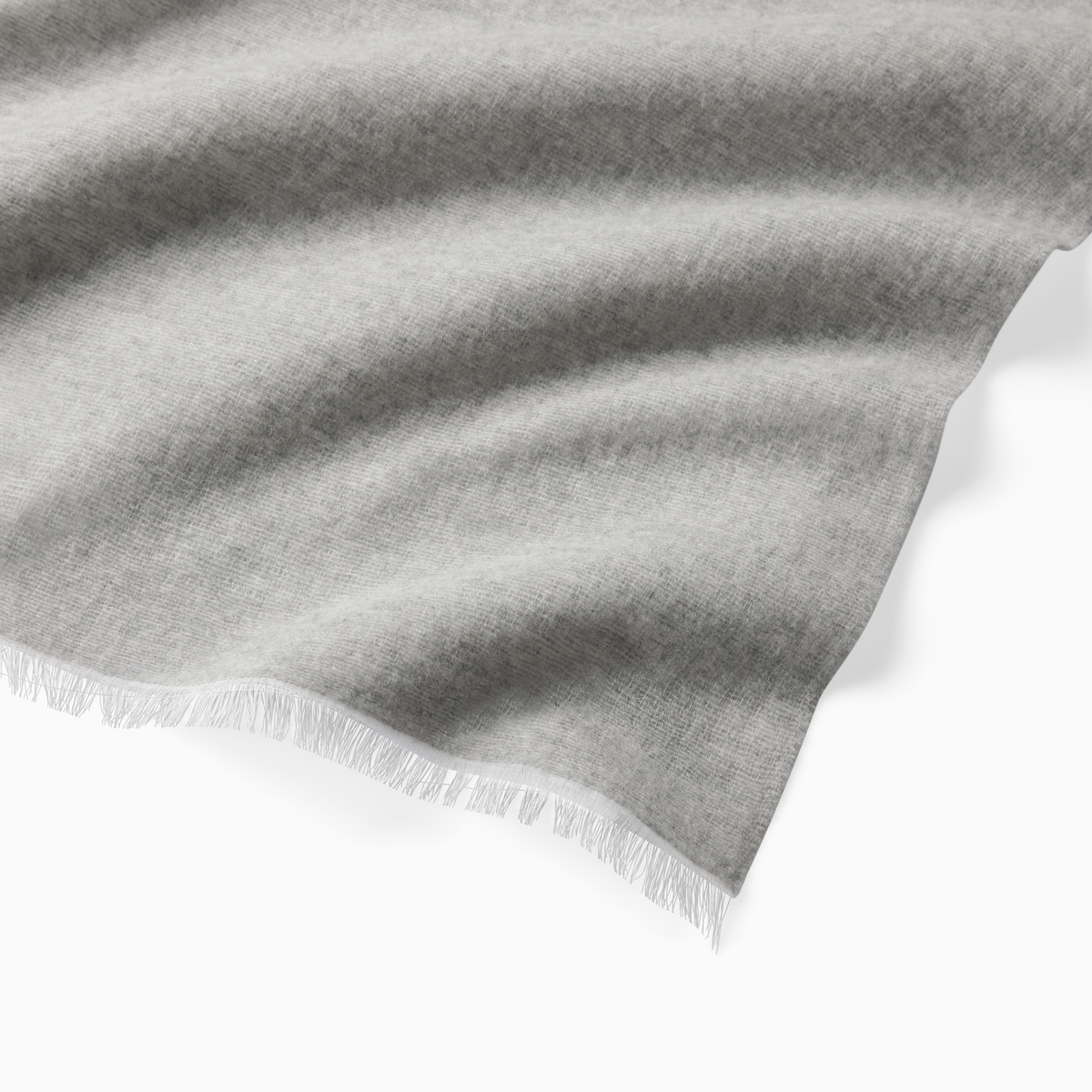 Detail View of Sferra Monterosa Throws in Grey Color