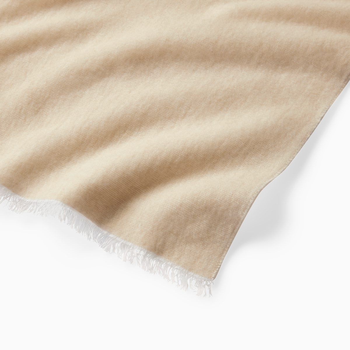 Detail View of Sferra Monterosa Throws in Ivory Color