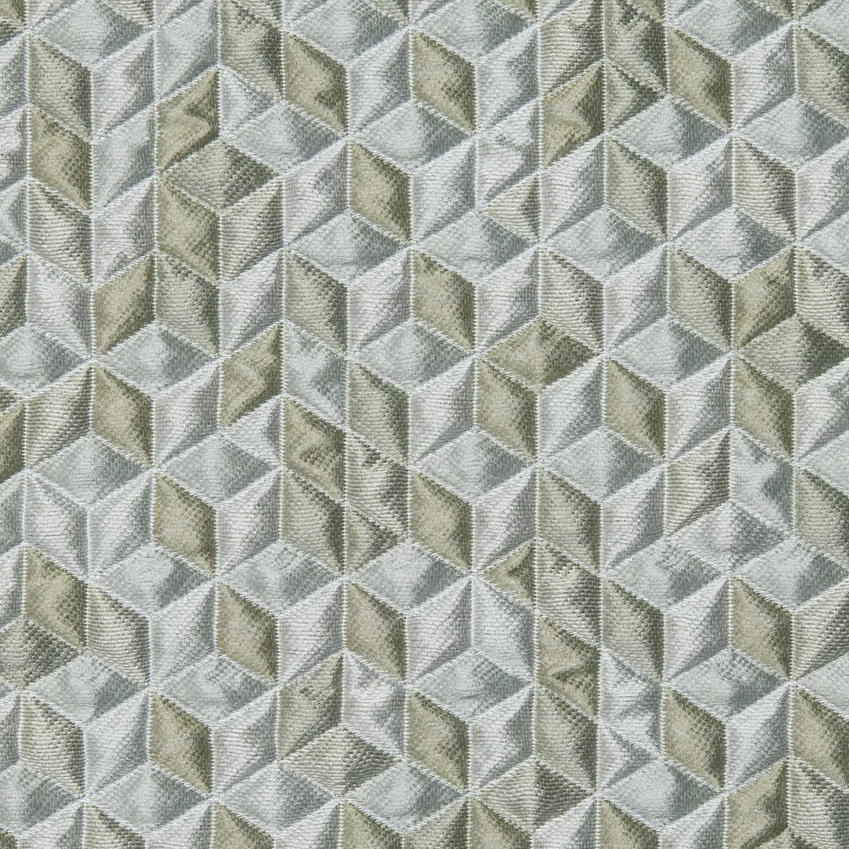 Fabric Closeup of Sferra Nesso Decorative Pillow in Silver Sage color