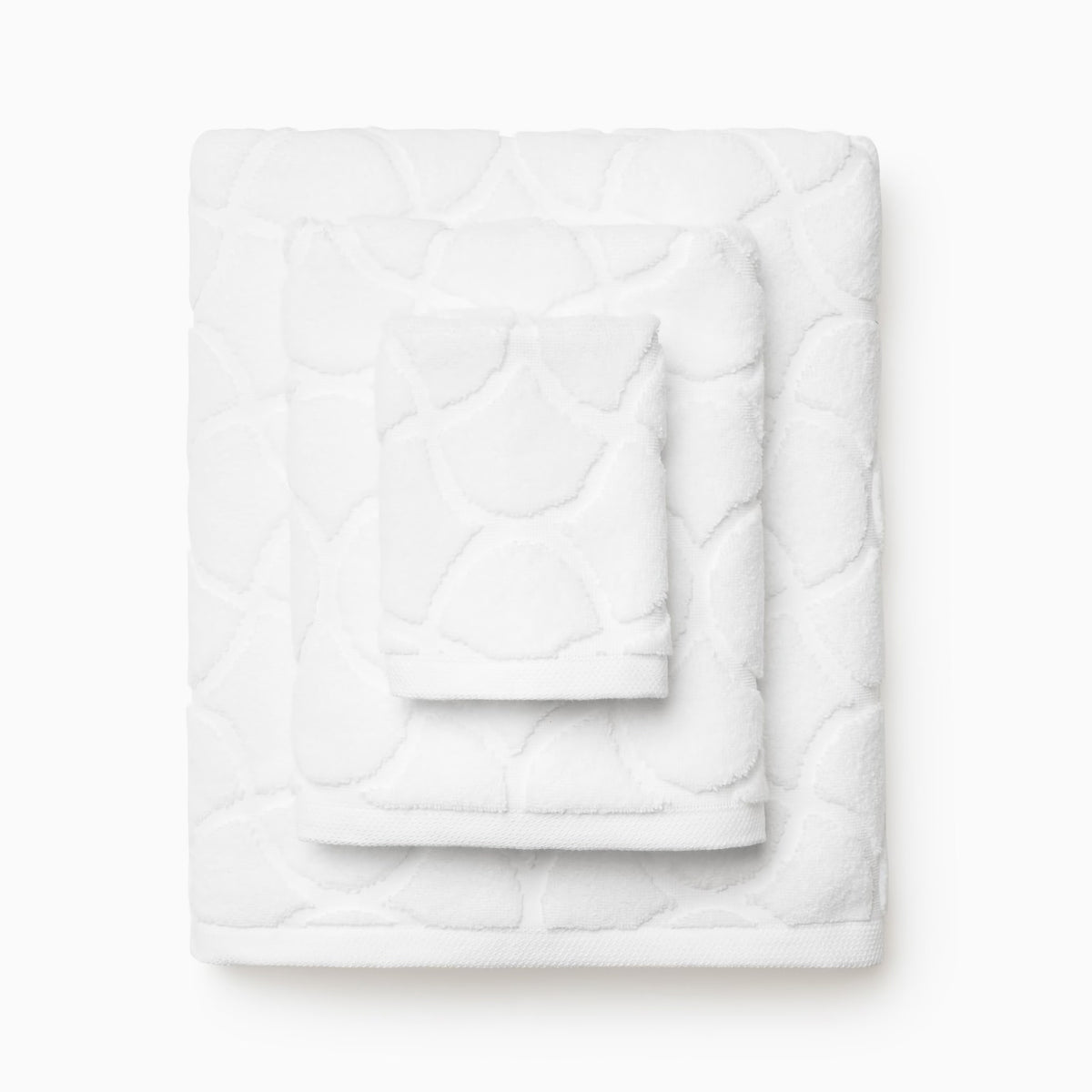 Sferra Oasi Bath Towels Collection in White color
