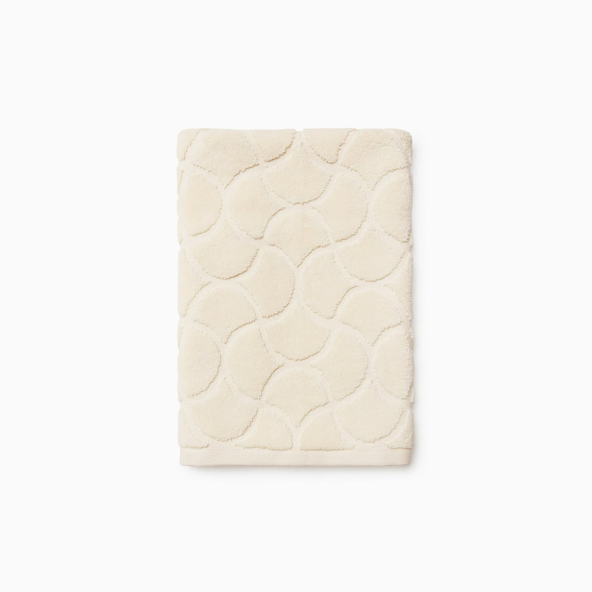 Folded Sferra Oasi Hand Towel in Ivory color