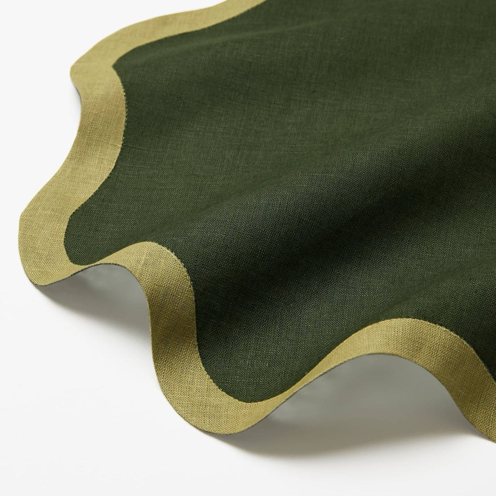 Sferra Dinner Napkin in Forest and Celadon