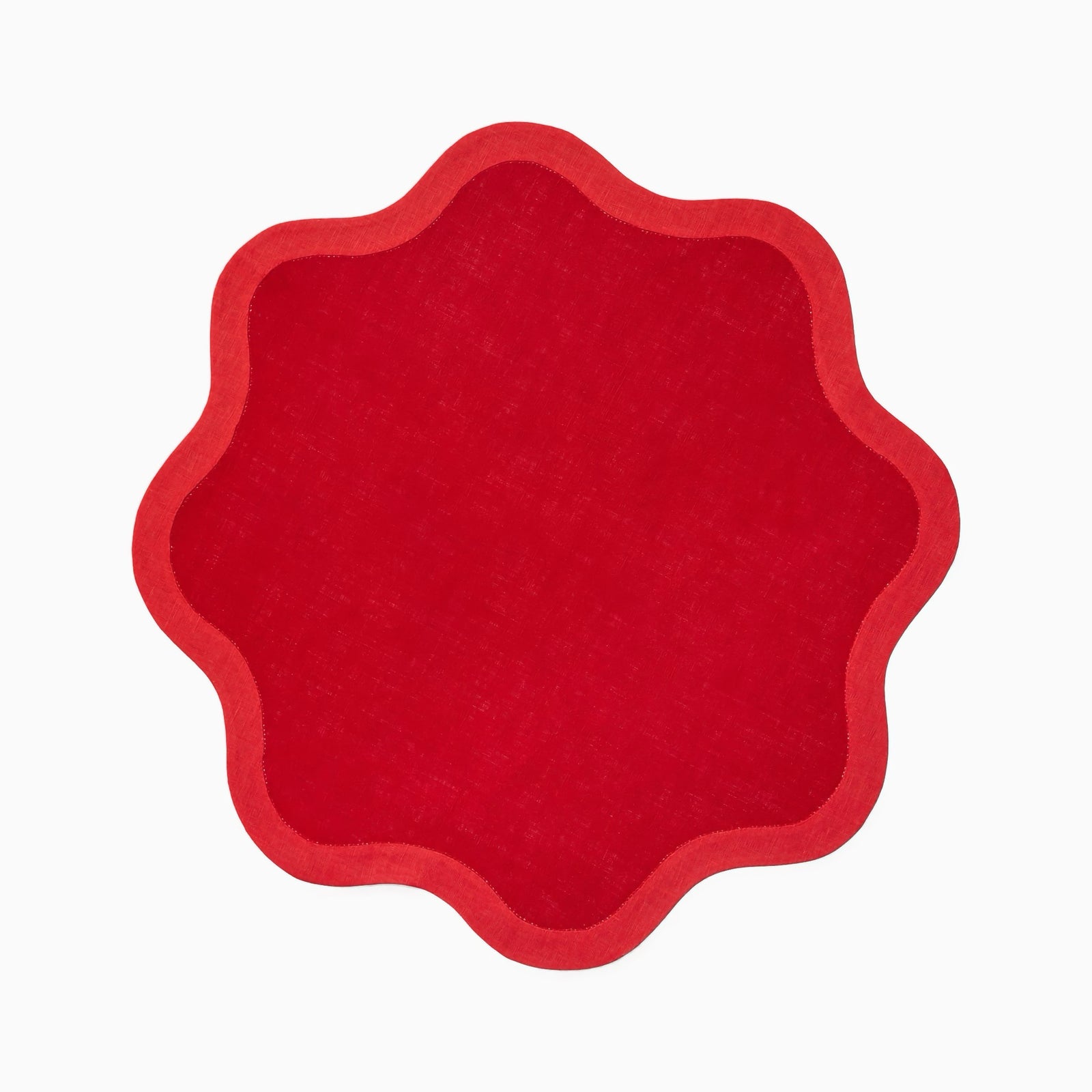 Sferra Dinner Napkin in Red and Poppy
