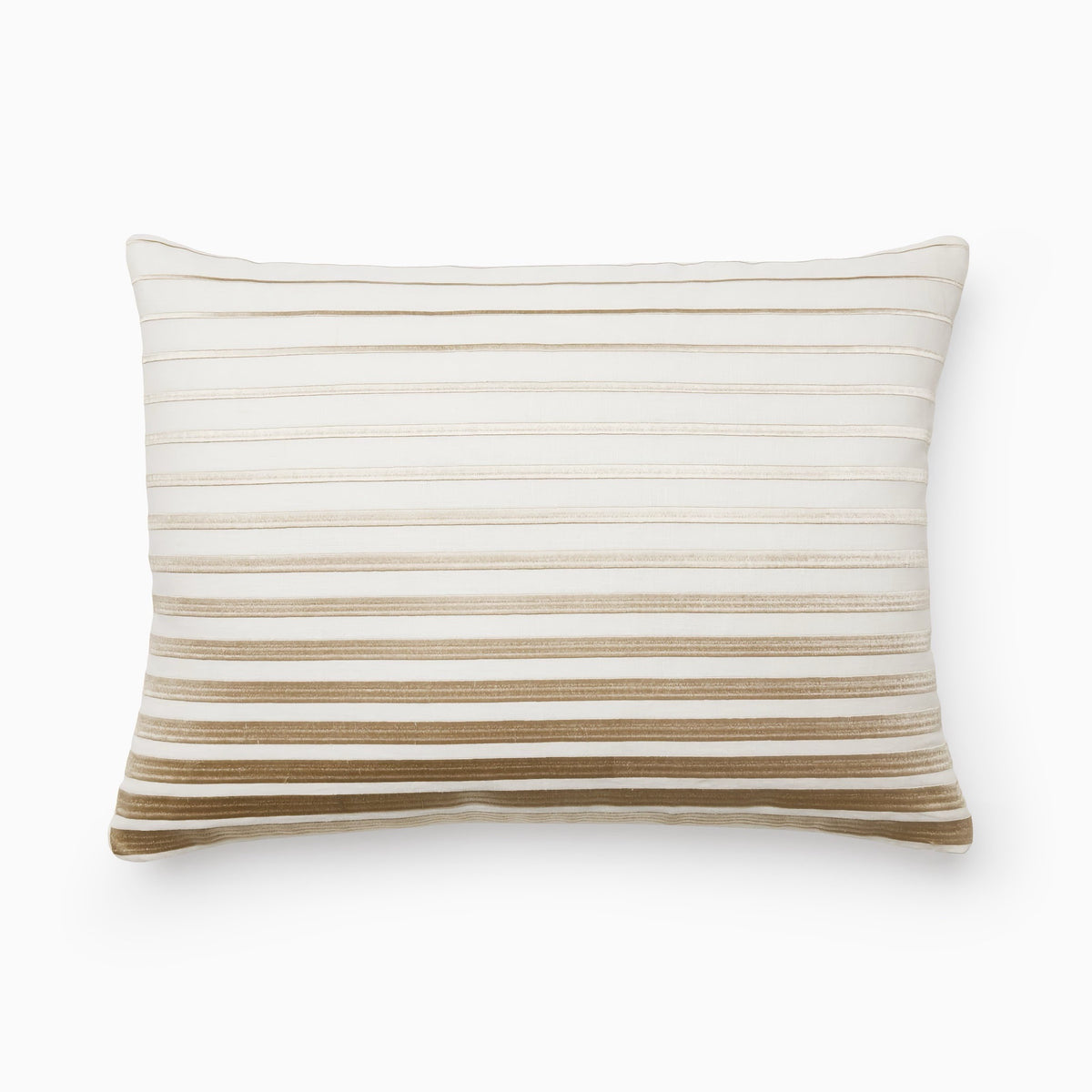 Silo of Sferra Orizzonte Decorative Pillow in Oyster and Sand